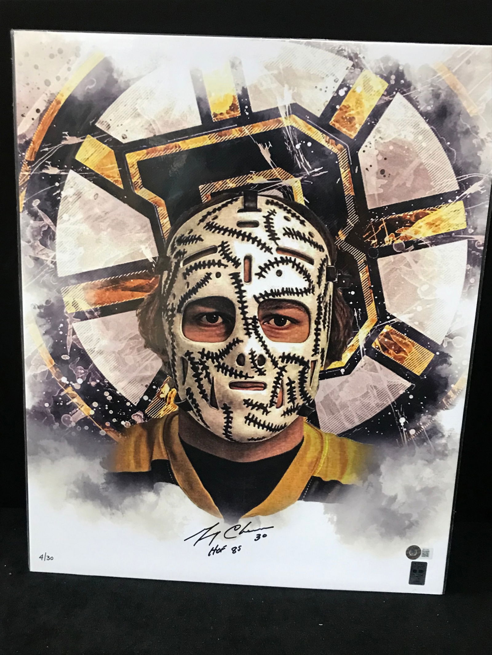 LTD EDITION GERRY CHEEVERS 16 X 20 PORTRAIT 4/30 (BECKETT COA) (1 of 3)