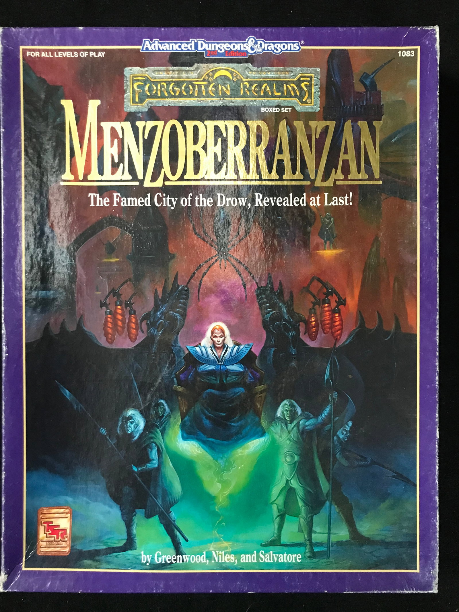 VINTAGE ADVANCED DUNGEONS AND DRAGONS MENZOBERRANZAN: Prices are in Canadian dollarsTHIS GAME IS COMPLETE