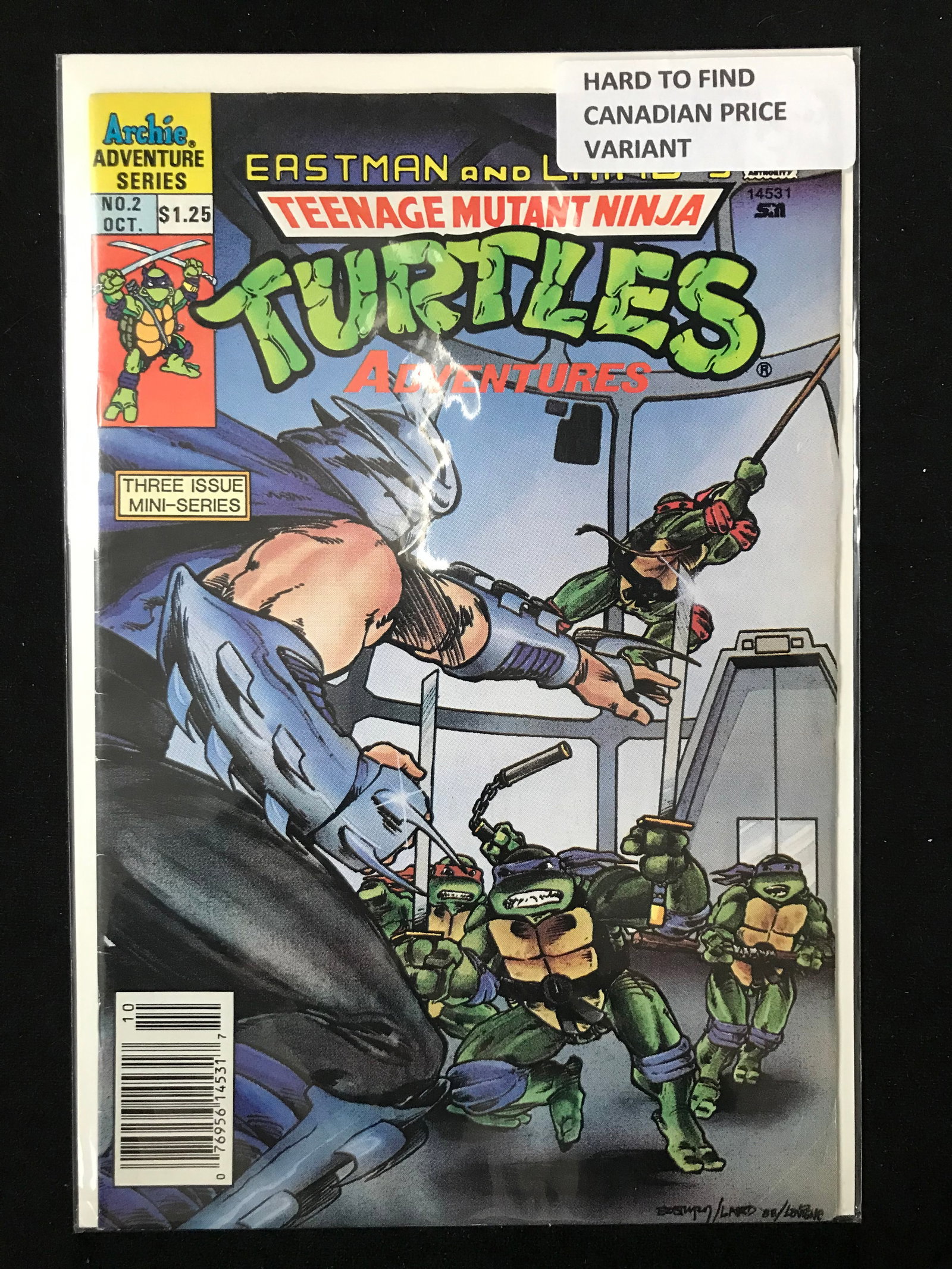 EASTMAN AND LAIRD`S TEENAGE MUTANT NINJA TURTLES (CANADIAN RPICE VARIANT): Prices are in Canadian dollars