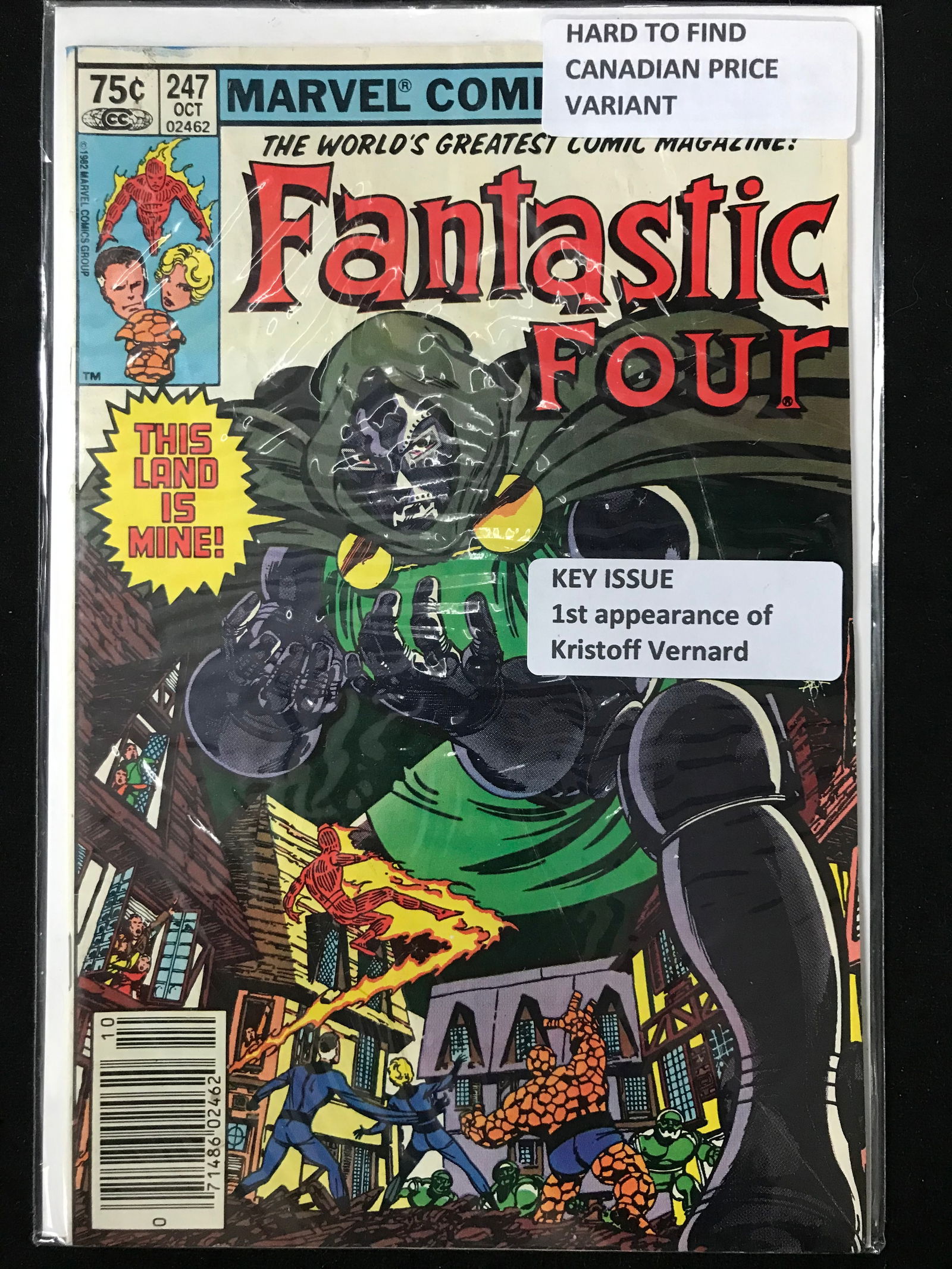MARVEL COMICS NO.247 FANTASTIC FOUR (CANDIAN PRICE VARIANT) (1 of 1)