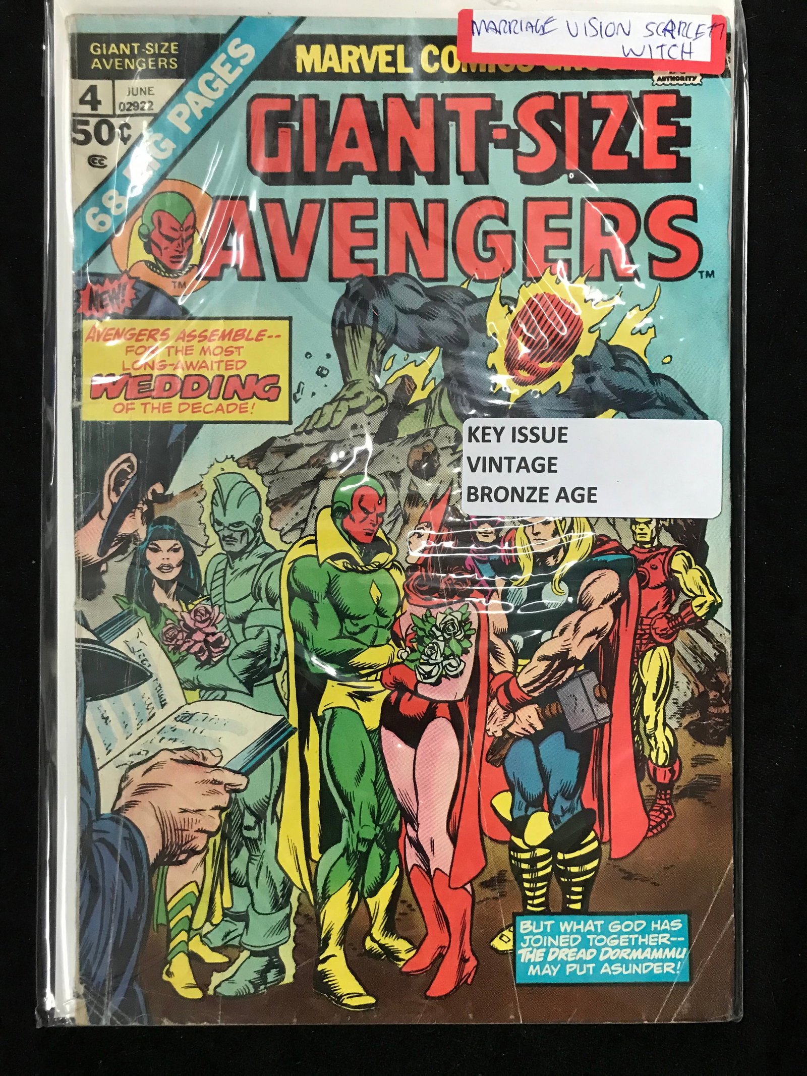 MARVEL COMICS NO.4 GIANT-SIZE AVENGERS (VINTAGE BRONZE AGE) (1 of 1)