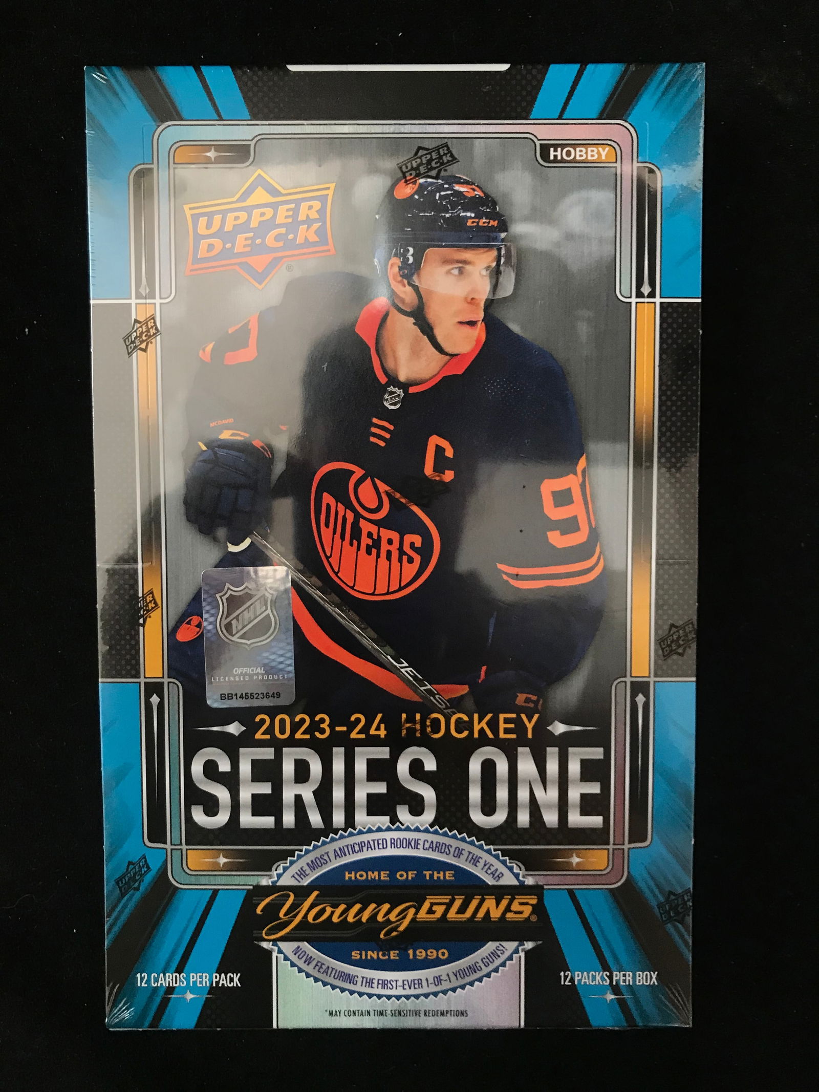 SEALED 2023-24 UPPER DECK SERIES 1 HOCKEY HOBBY BOX (1 of 1)