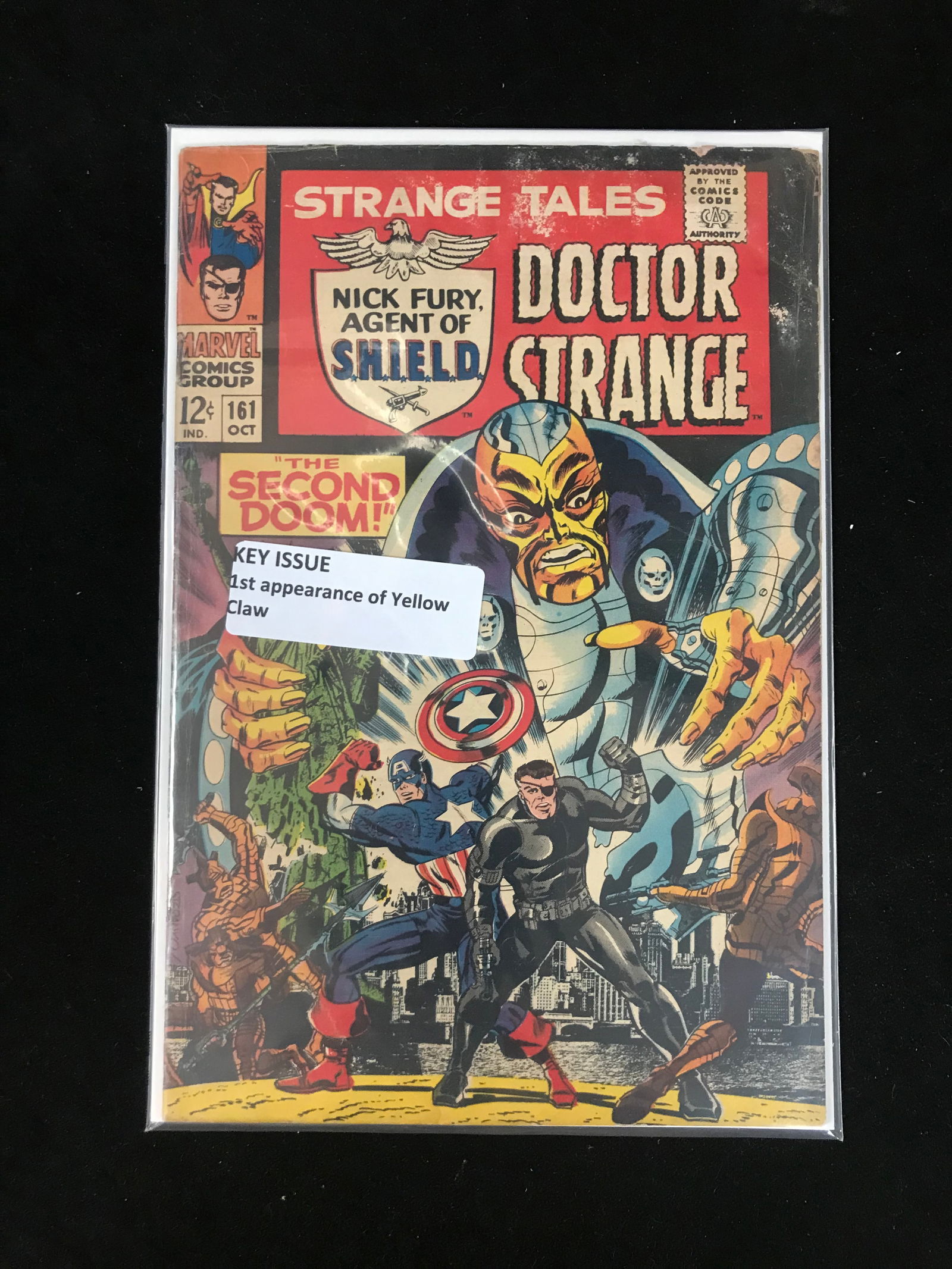 MARVEL COMICS NO.161 STRANGE TALES (1ST APP YELLOW CLAW) (1 of 1)