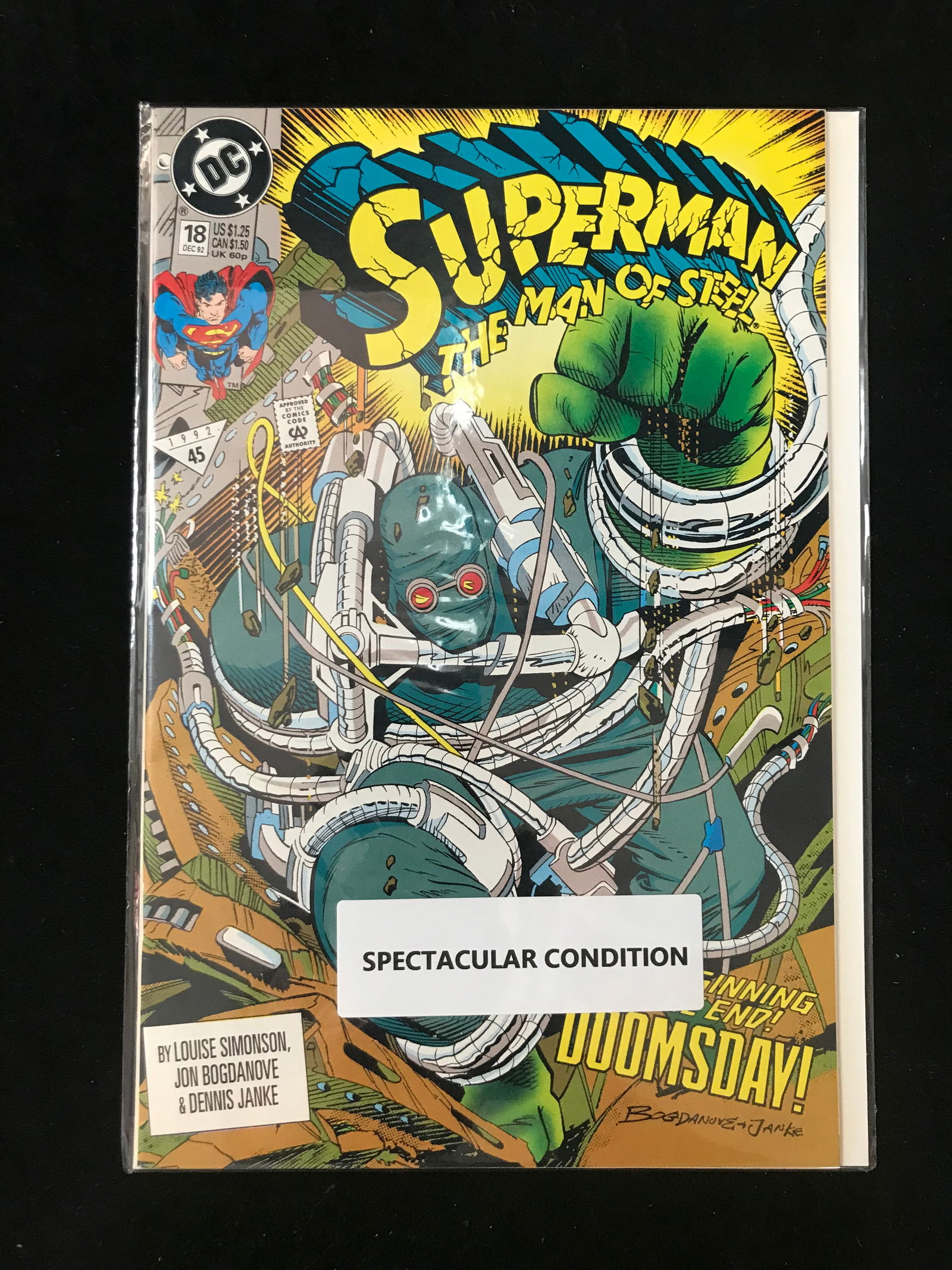 DC COMICS NO.18 SUPERMAN MAN OF STEEL (1 of 1)