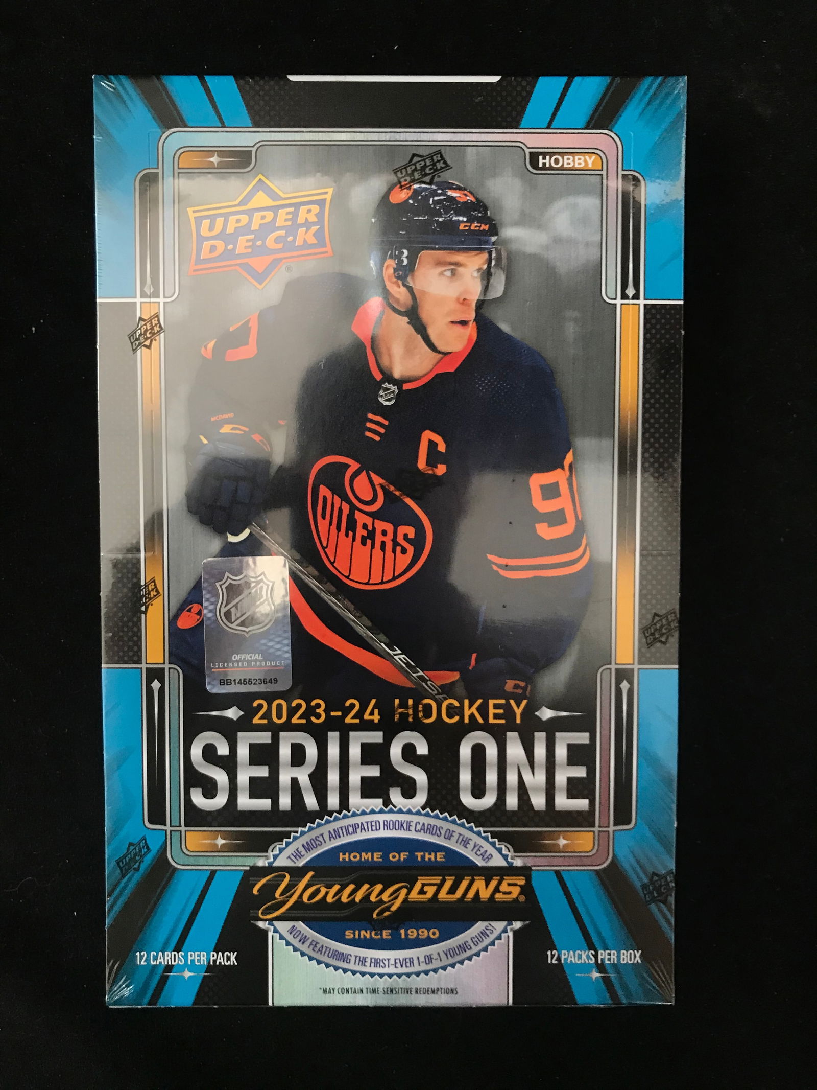 SEALED 2023-24 UPPER DECK SERIES 1 HOCKEY HOBBY BOX (1 of 1)