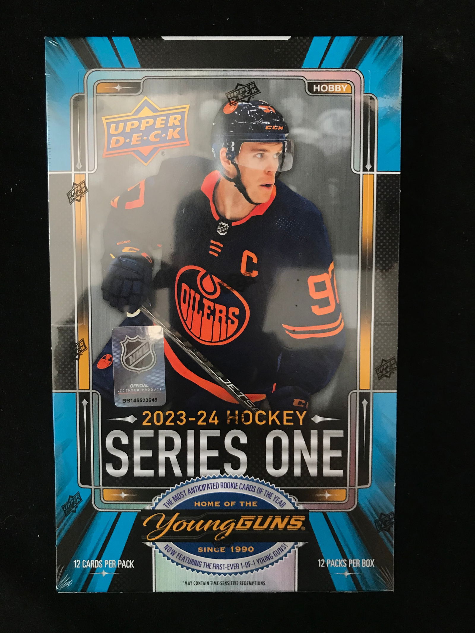 SEALED 2023-24 UPPER DECK SERIES 1 HOCKEY HOBBY BOX (1 of 1)