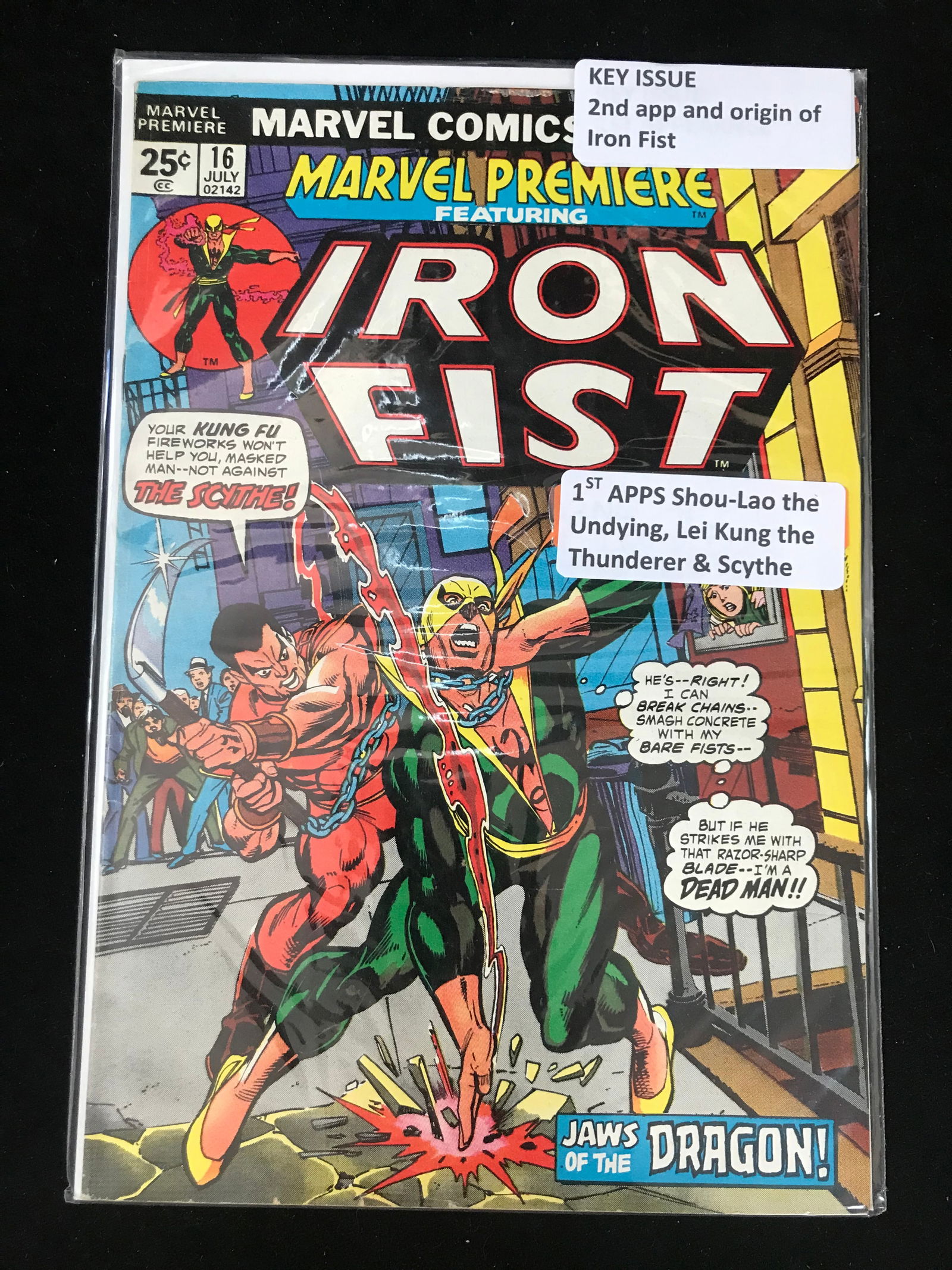MARVEL COMICS NO.16 IRON FIST (2ND APP AND ORIGIN OF IRON FIST) (1 of 1)