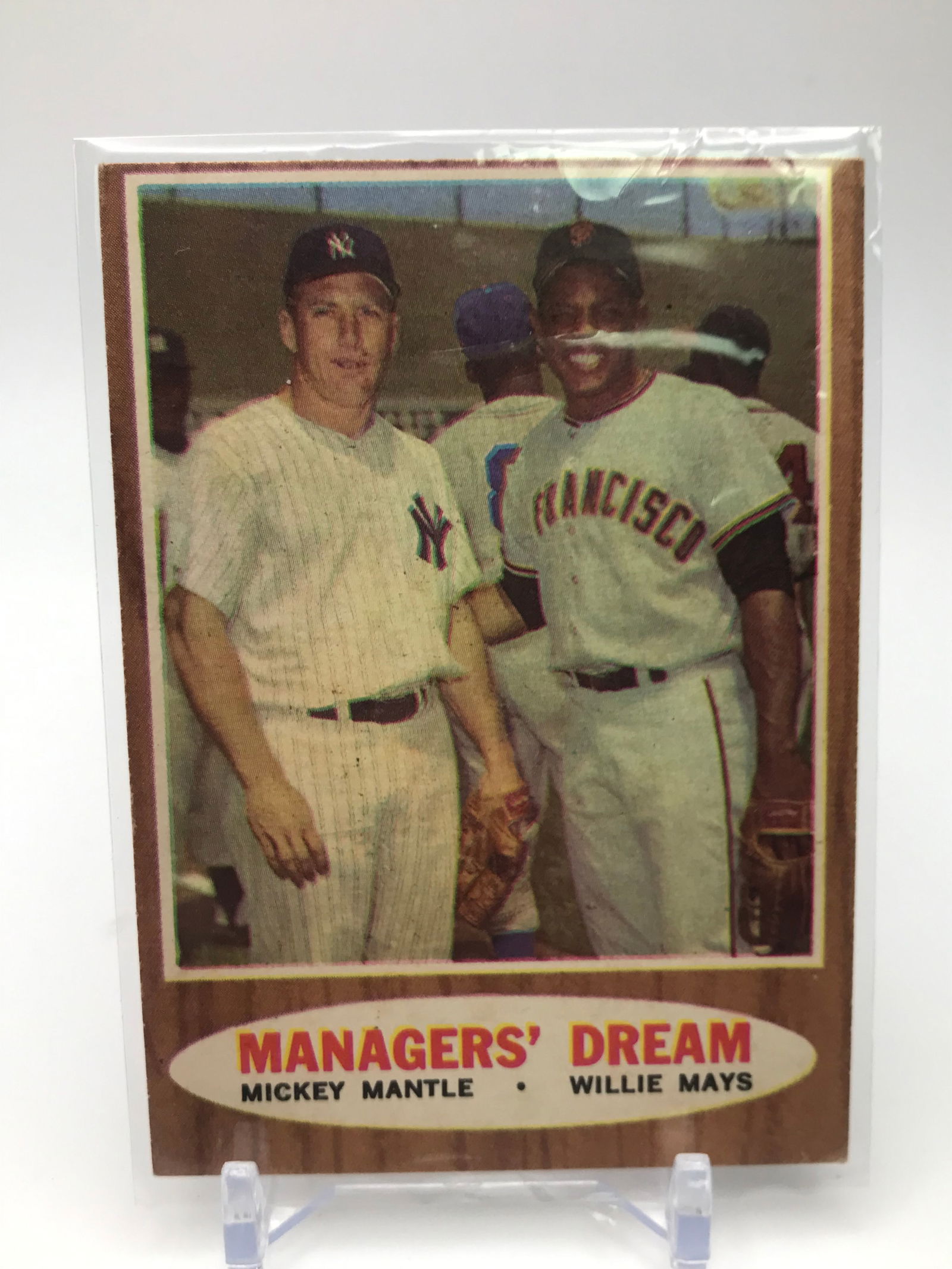 1960 TOPPS BASEBALL MANAGERS DREAM MANTLE/MAYS (1 of 2)