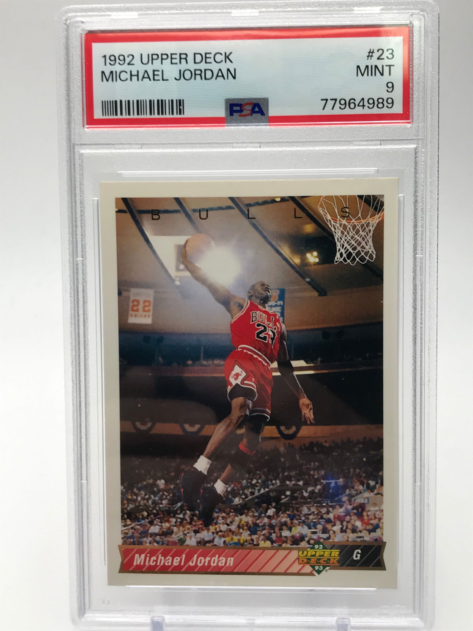 1992 UPPER DECK MICHAEL JORDAN (PSA 9) (1 of 1)