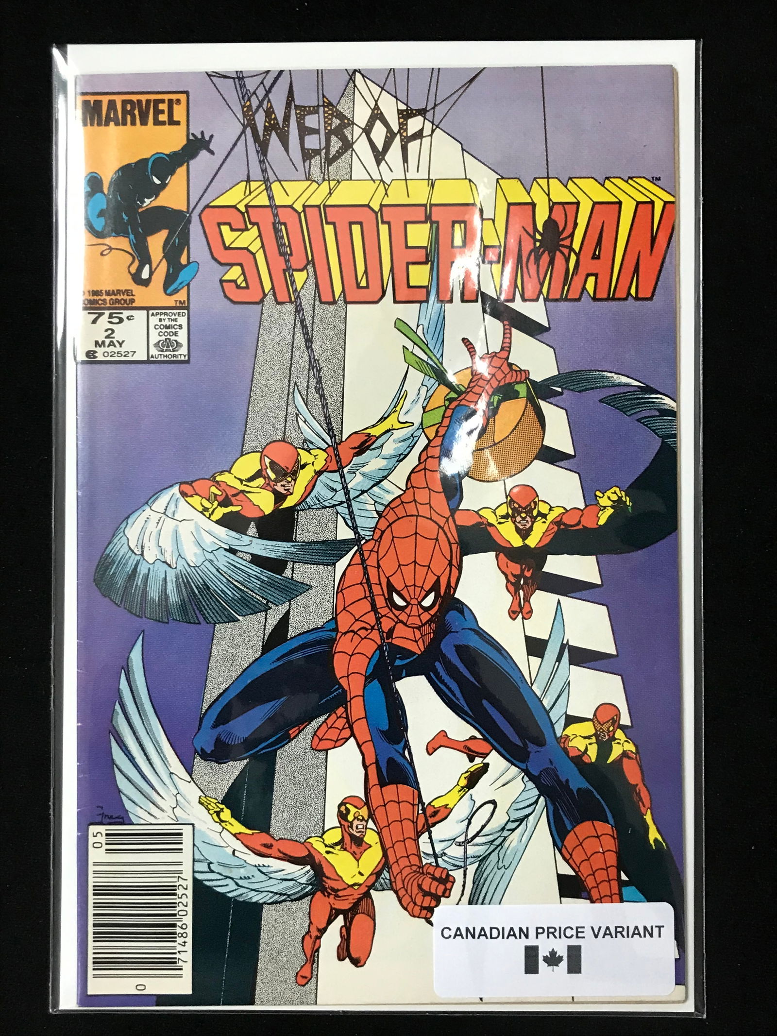 MARVEL COMICS NO.2 WEB OF SPIDERMAN (CANADIAN PRICE VARIANT) (1 of 1)