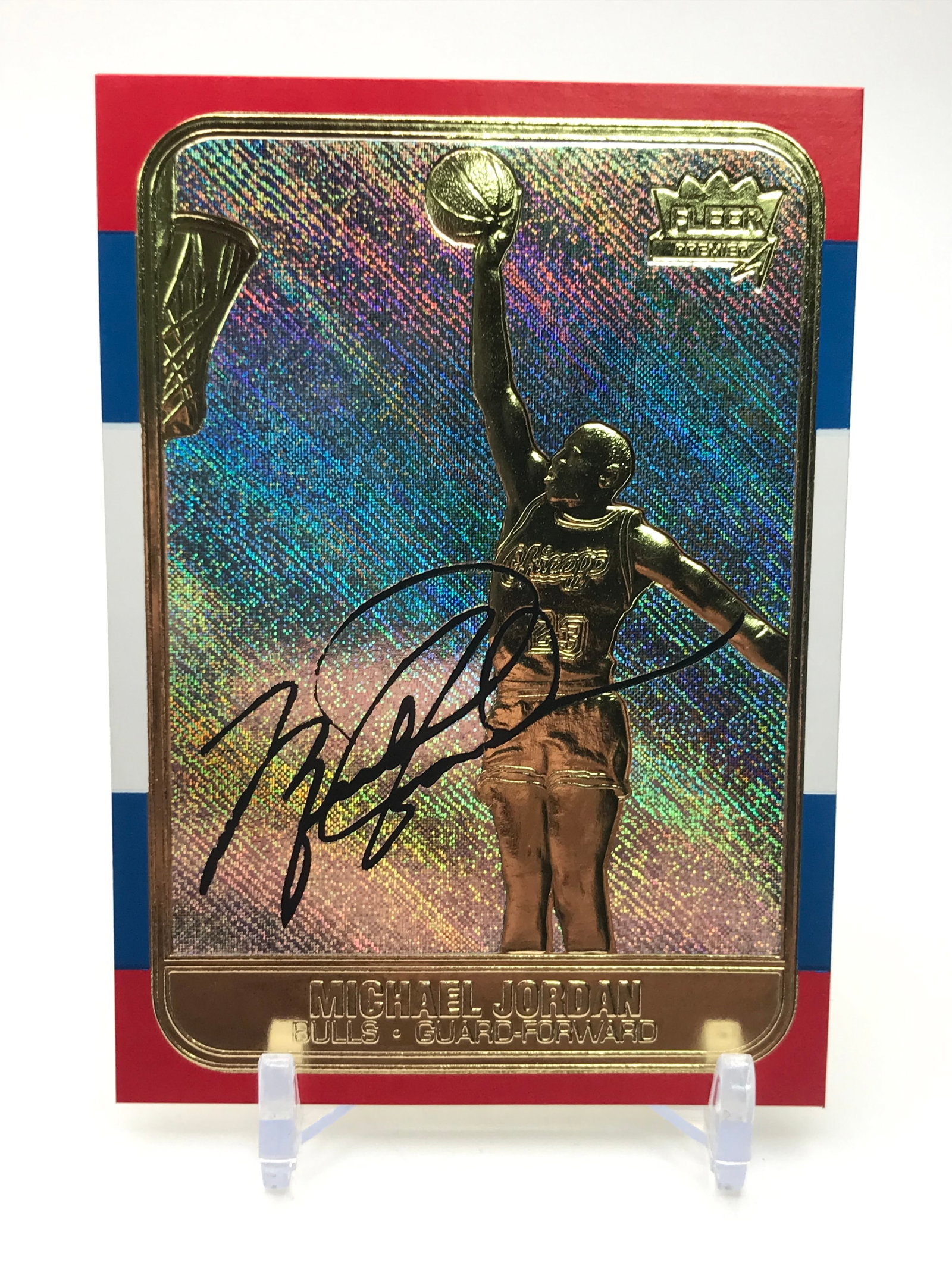 1997 FLEER 23 KT GOLD TRI COLOR MICHAEL JORDAN 6545/10000: Prices are in Canadian dollars
