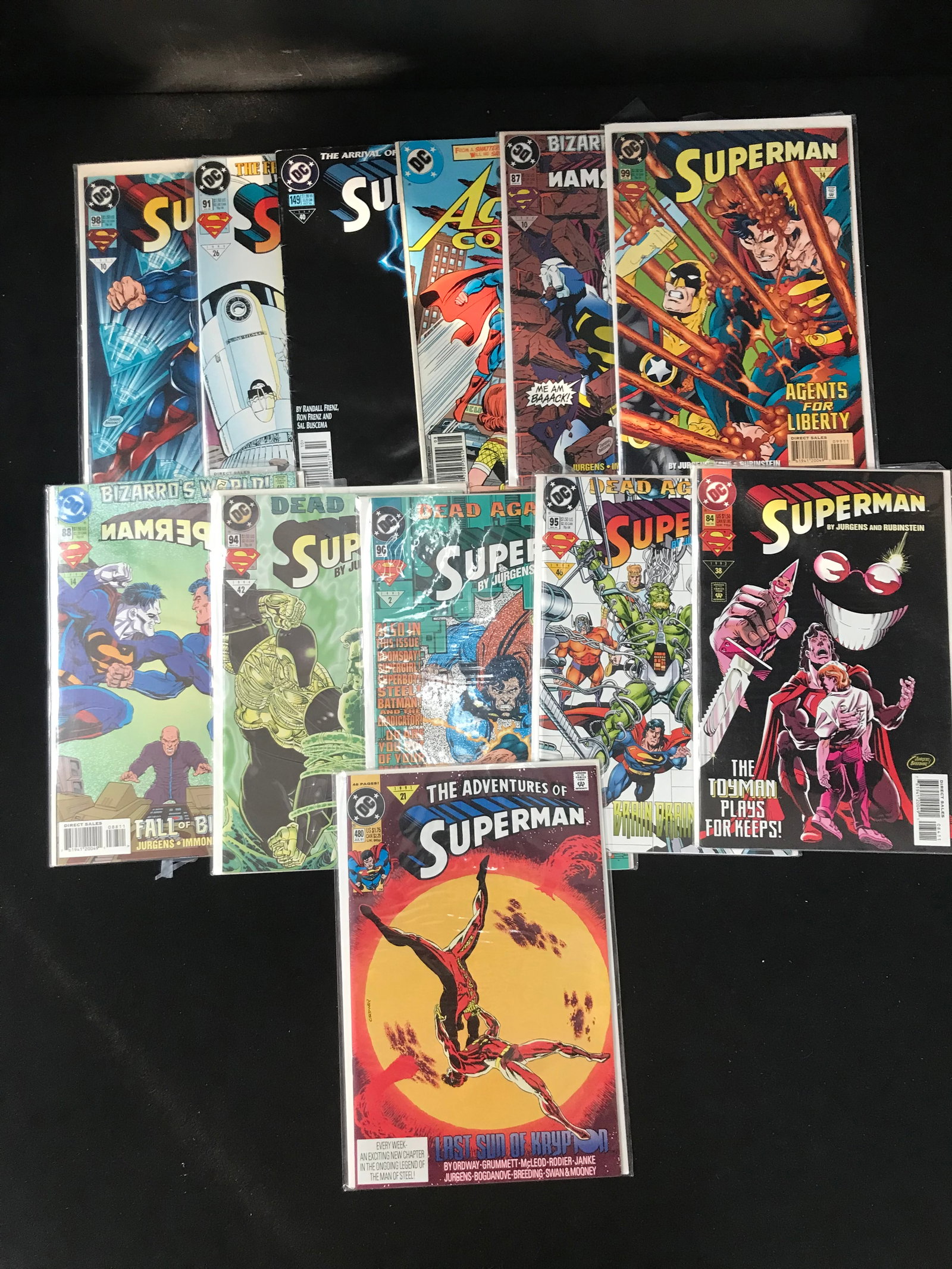 LOT OF SUPERMAN COMICS (MARVEL COMICS): Prices are in Canadian dollars