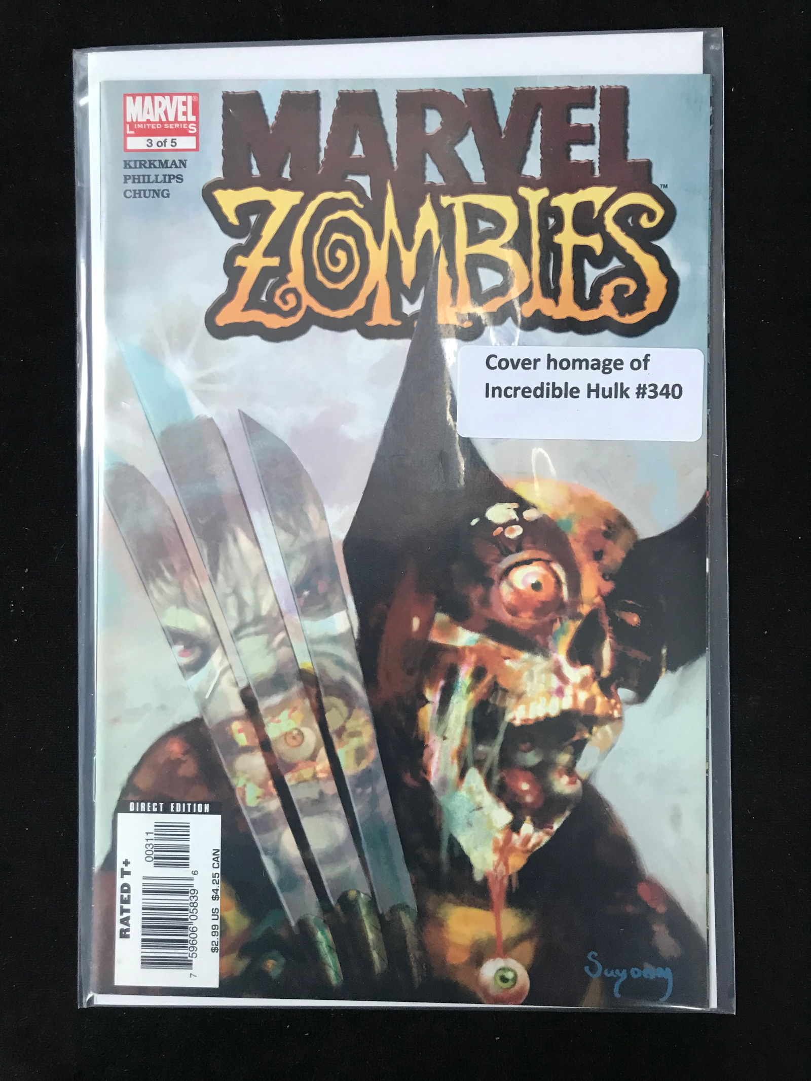 MARVEL COMICS MARVEL ZOMBIES NO.3 (HOMAGE COVER) (1 of 1)