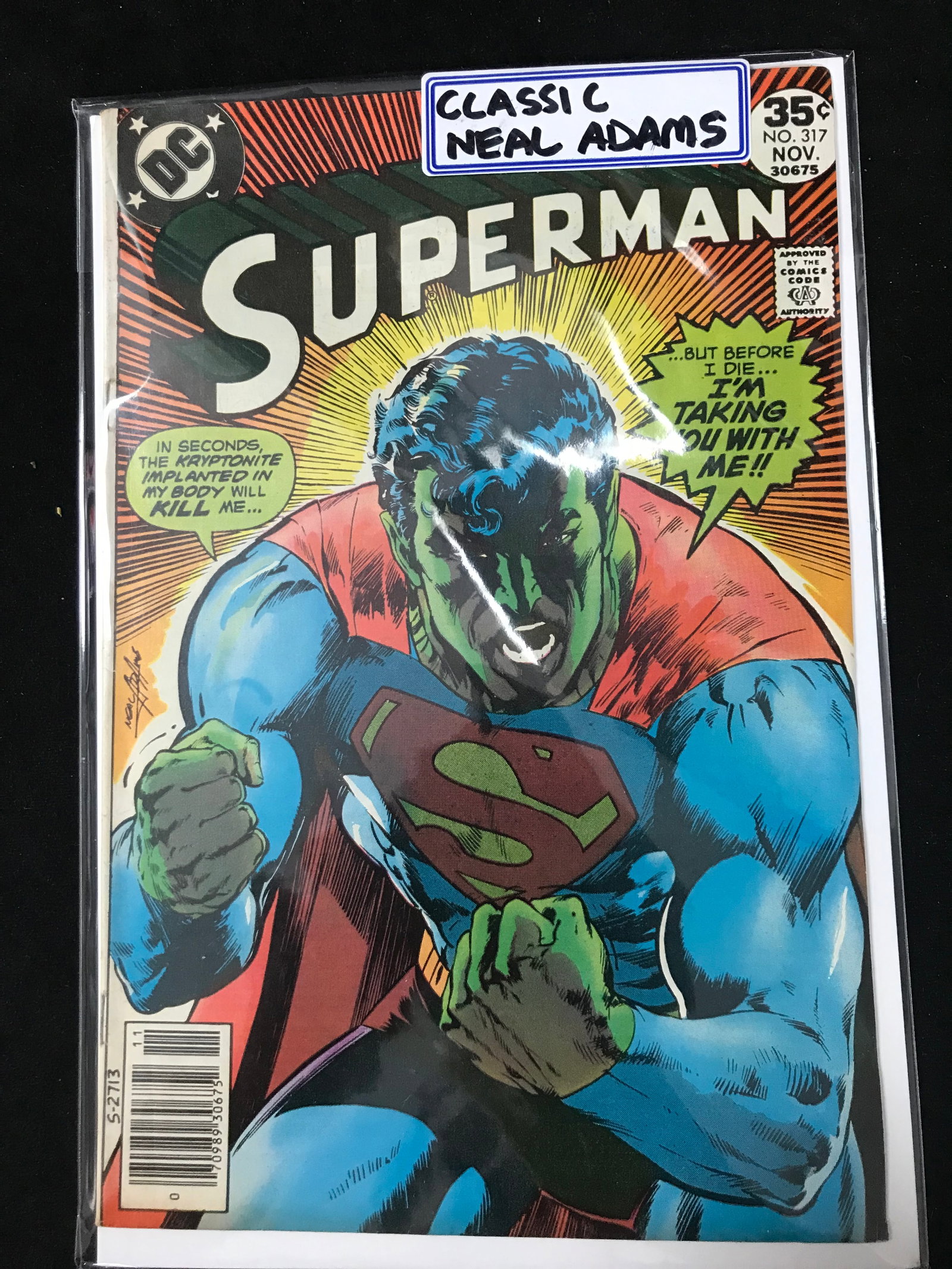 DC COMICS SUPERMAN NO.317 (NEAL ADAMS COVER): Prices are in Canadian dollars