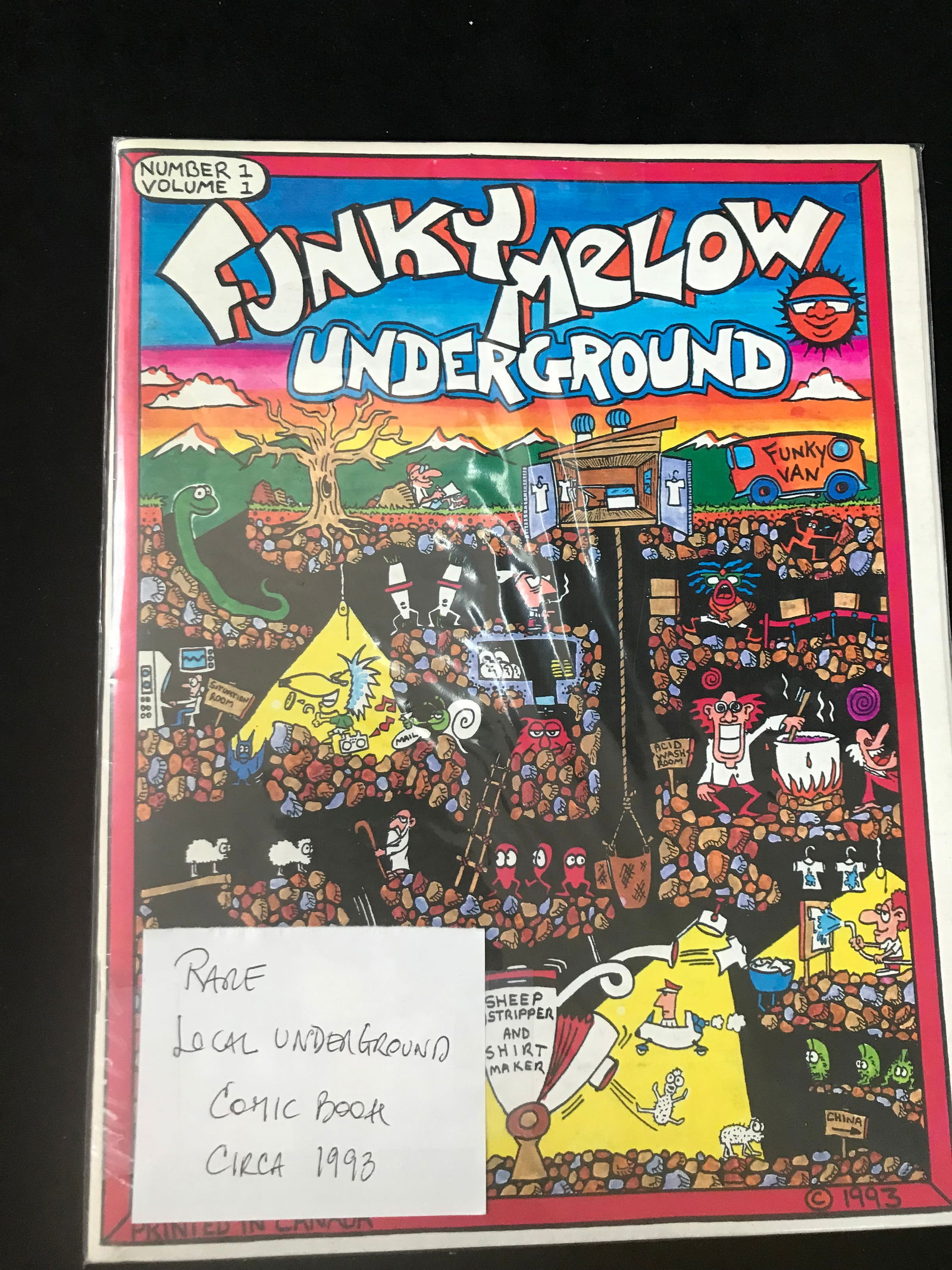 FUNKY WELLOW UNDERGROUND NO.1 RARE LOCAL UNDERGROUND COMIC (1 of 1)