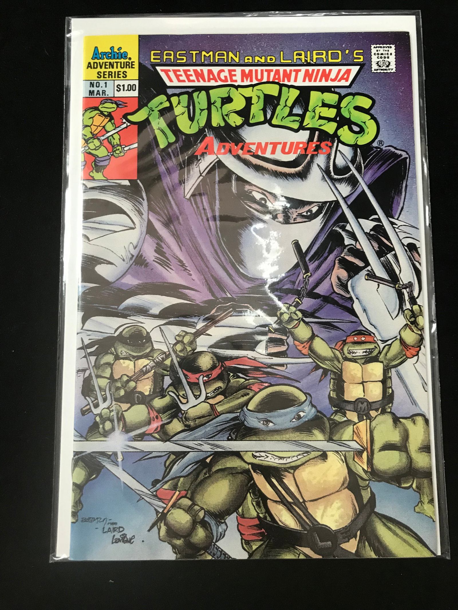 ARCHIE COMICS NO.1 EASTMAN AND LAIRD'S TEENAGE MUTANT NINJA TURTLES ADVENTURES: Prices are in Canadian dollars