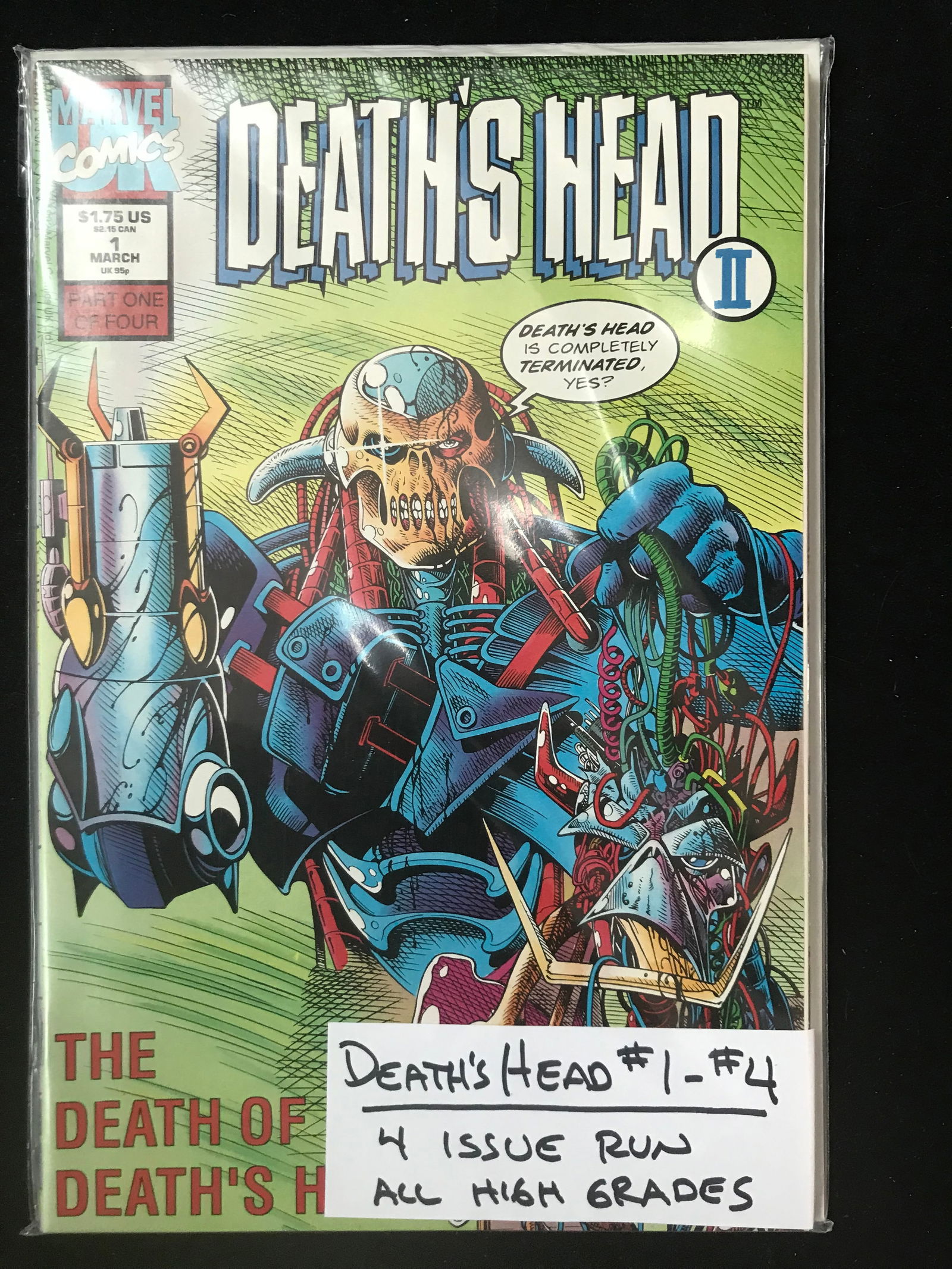MARVEL COMICS NO.1-4 DEATH'S HEAD (4 ISSUE RUN) (1 of 1)