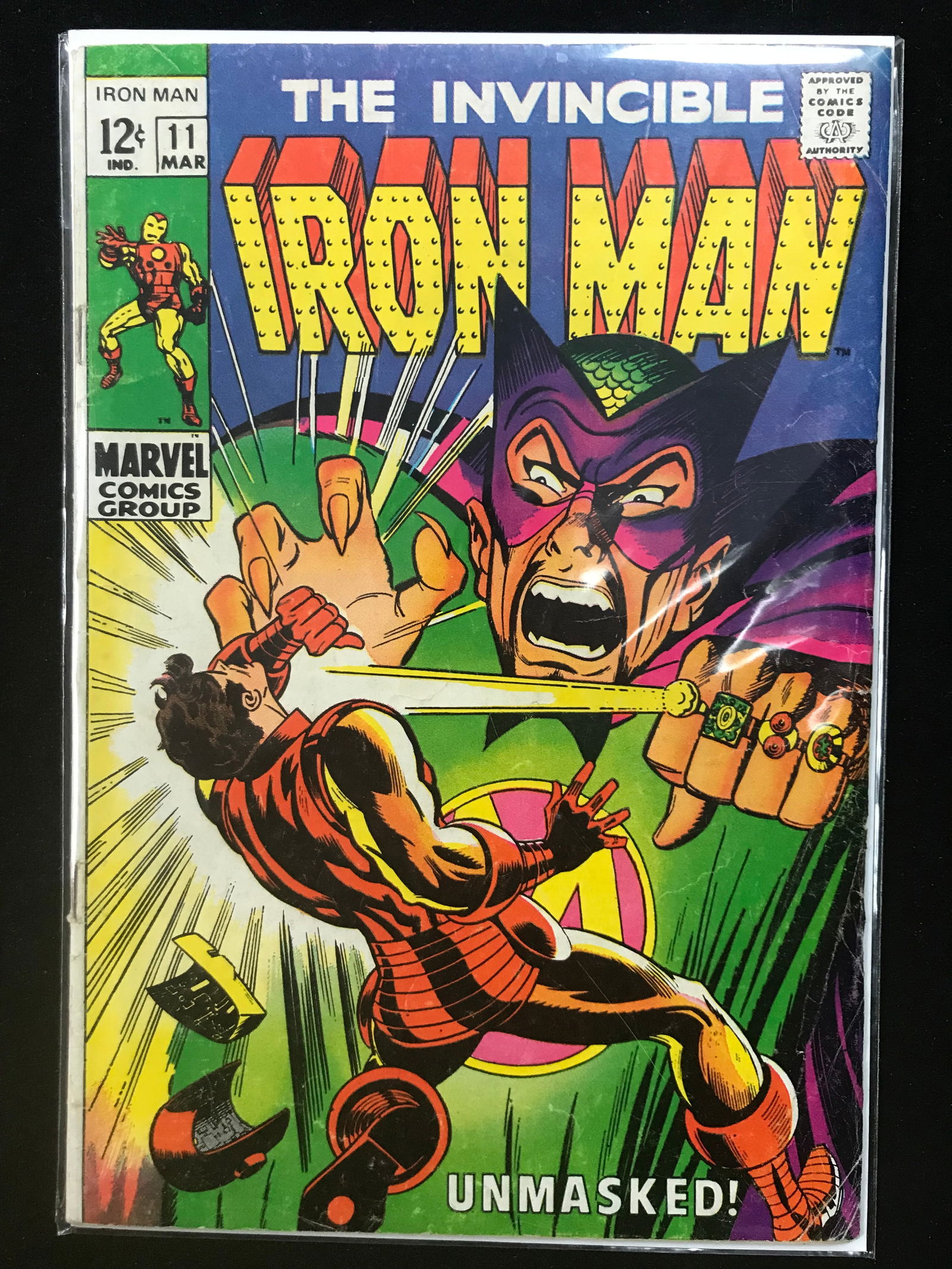MARVEL COMICS NO.11 THE INVINCIBLE IRON MAN (UNMASKED) (1 of 1)