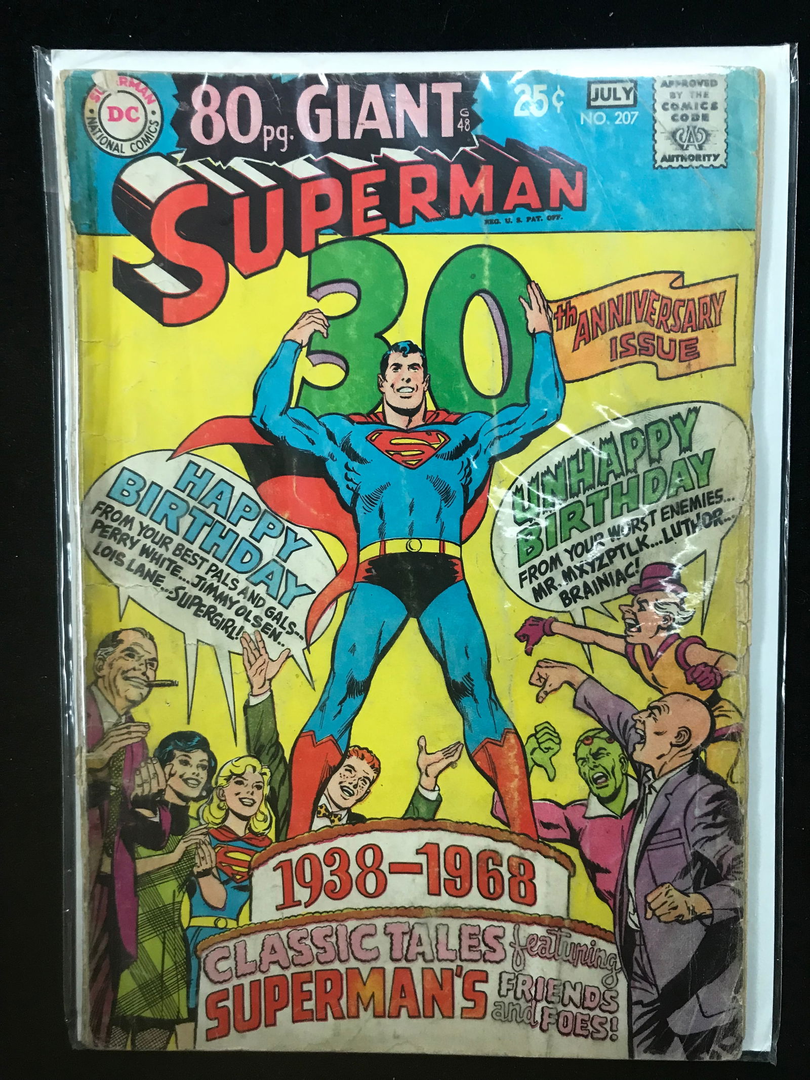 DC COMICS NO.207 SUPERMAN 80 PG. GIANT (1 of 1)