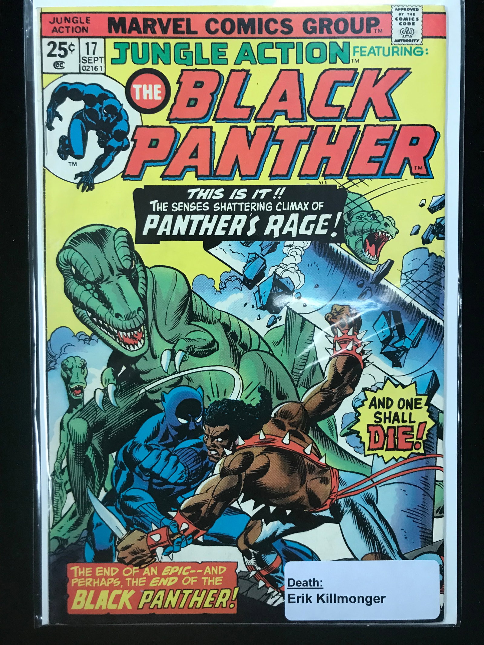 MARVEL COMICS NO.17 THE BLACK PANTHER: Prices are in Canadian dollars