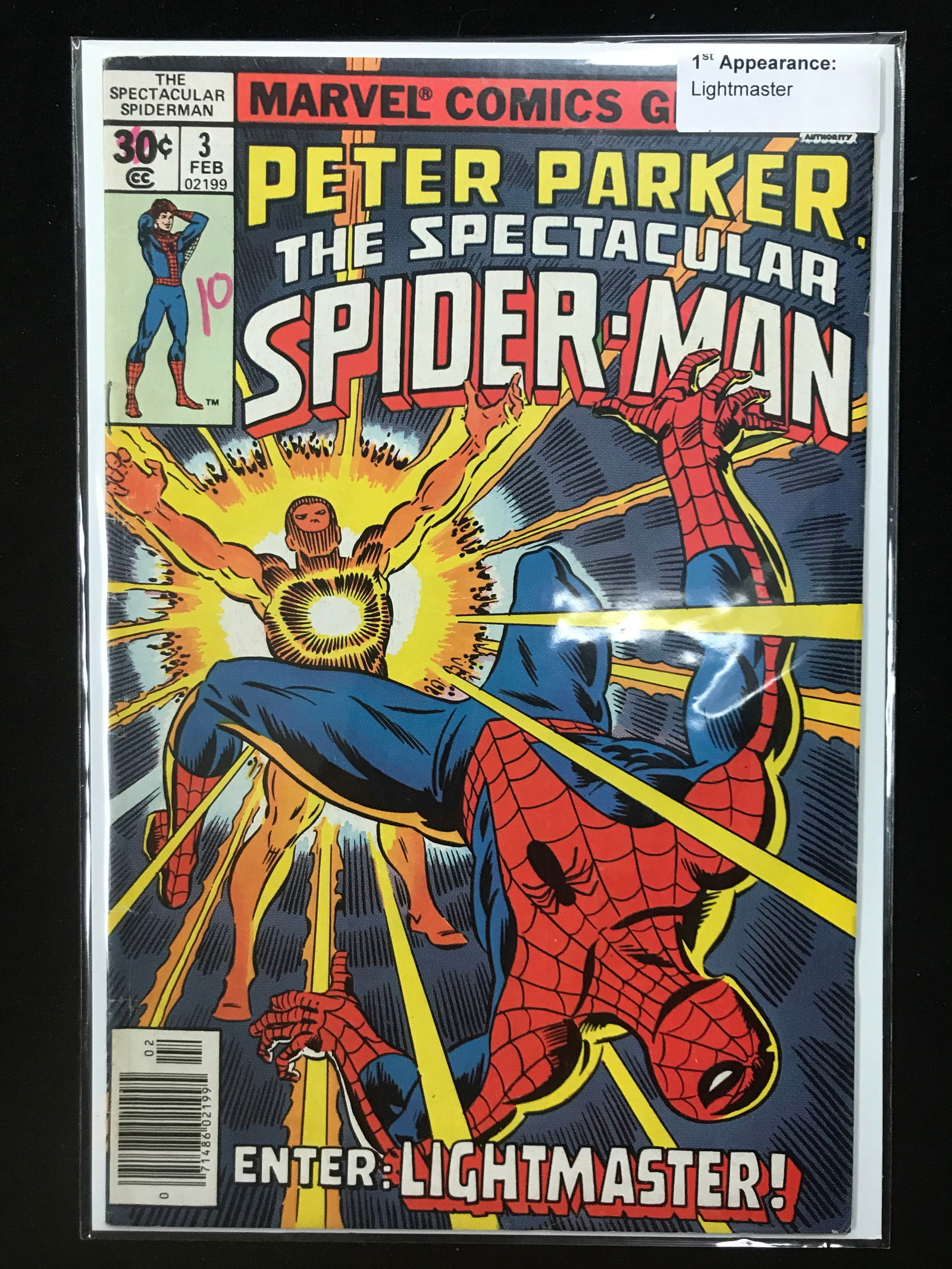 MARVEL COMICS NO.3 PETER PARKER, THE SPECTACULAR SPIDERMAN (1ST APP LIGHTMASTER): Prices are in Canadian dollars