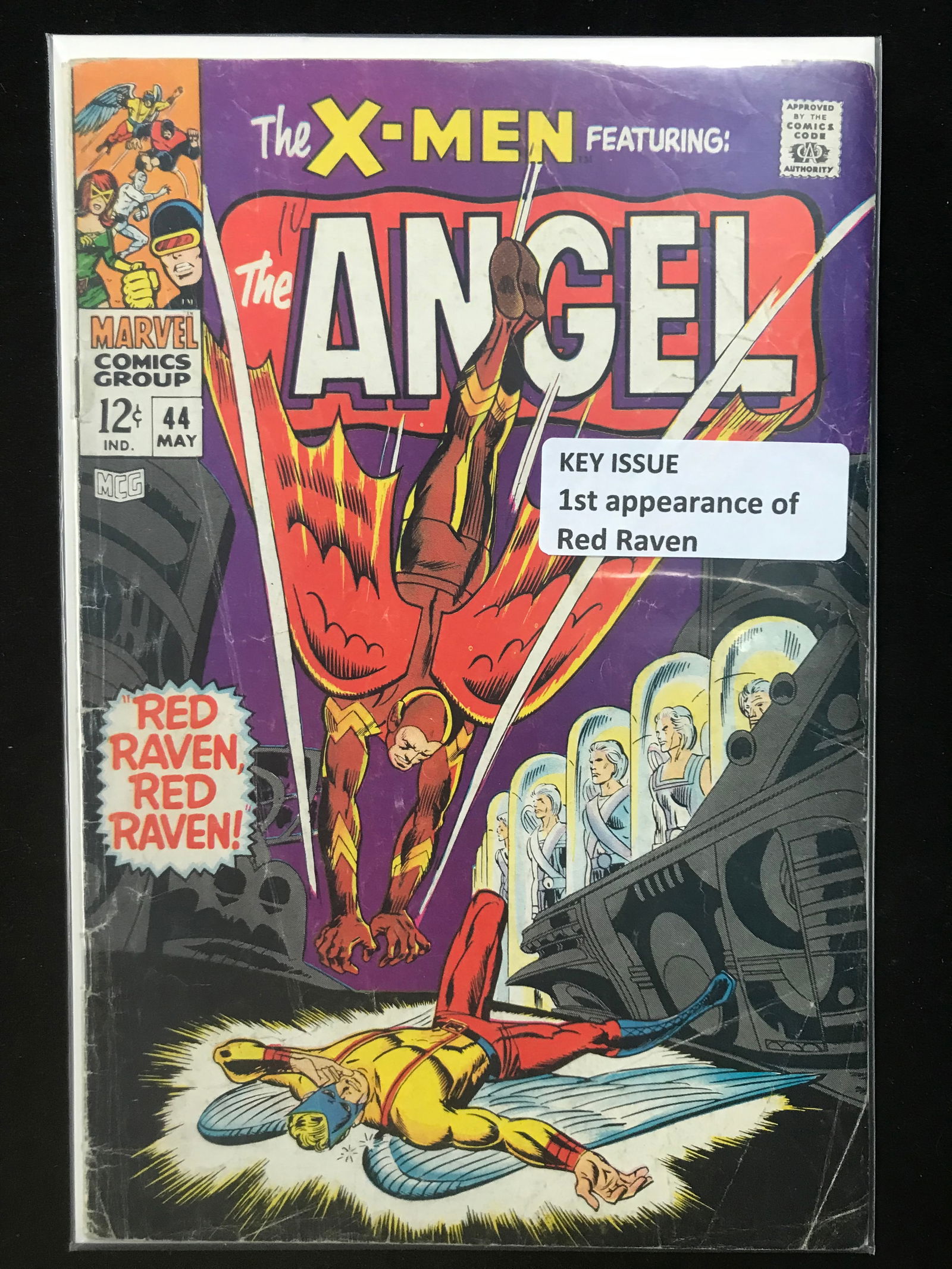 MARVEL COMICS NO.44 THE X-MEN FEAT THE ANGEL (1ST APP OF THE RED RAVEN) (1 of 1)