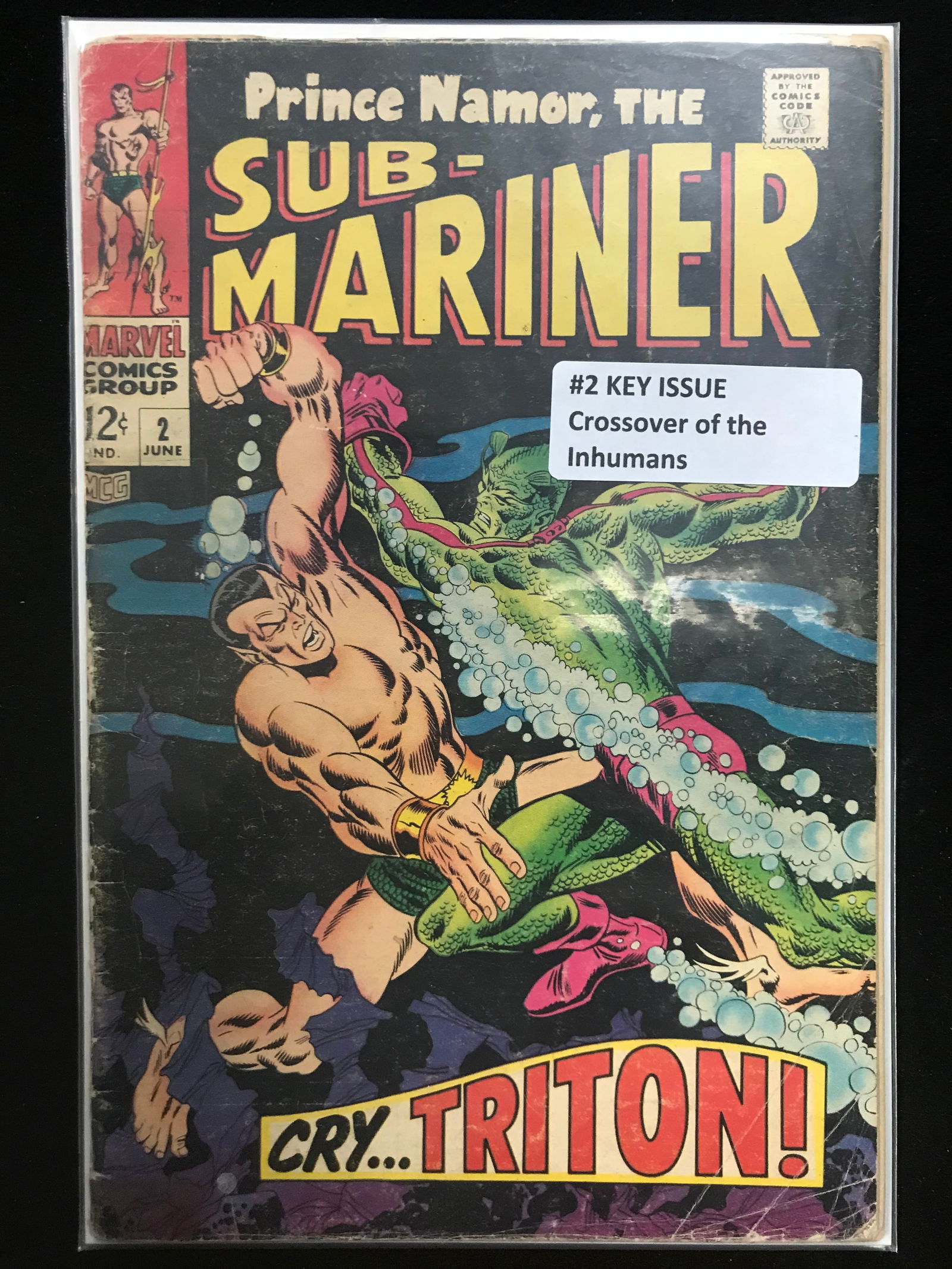 MARVEL COMICS NO.2 SUB-MARINER (CROSSOVER OF THE INHUMANS) (1 of 1)