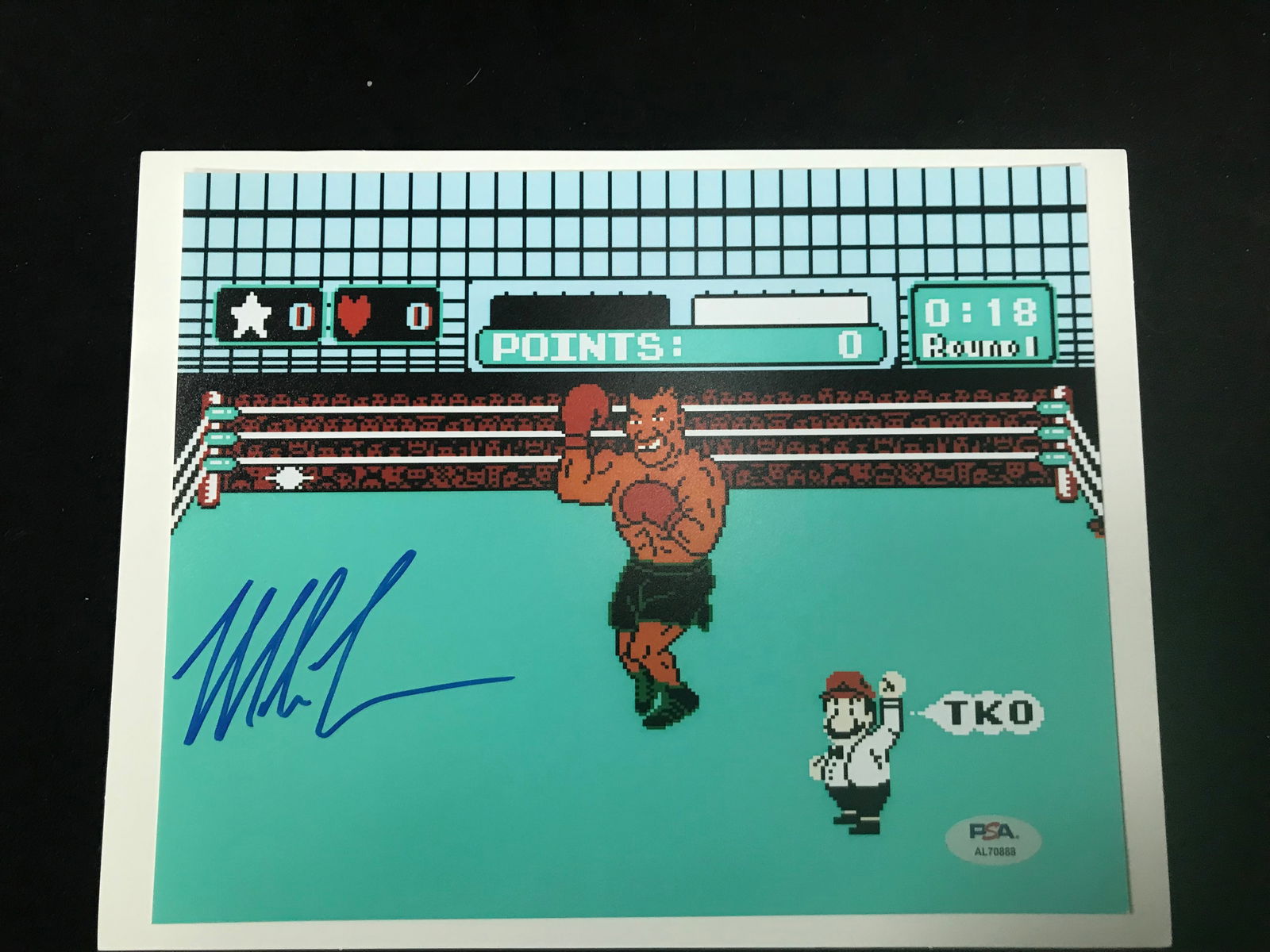 MIKE TYSON SIGNED 8X10 PHOTO PSA COA (1 of 2)