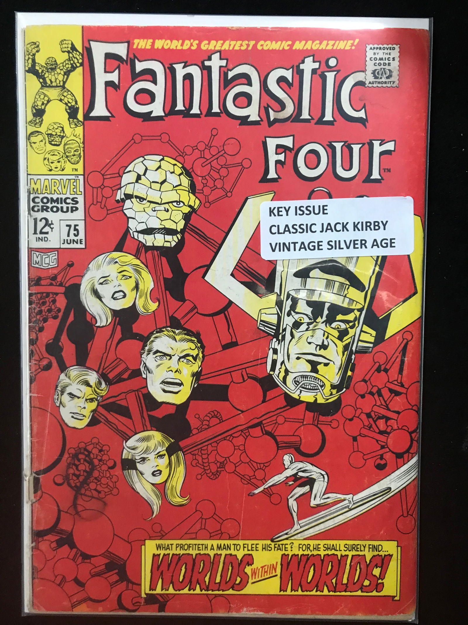 MARVEL COMICS NO.75 fantastic four (classic jack kirby vintage silver age) (1 of 1)