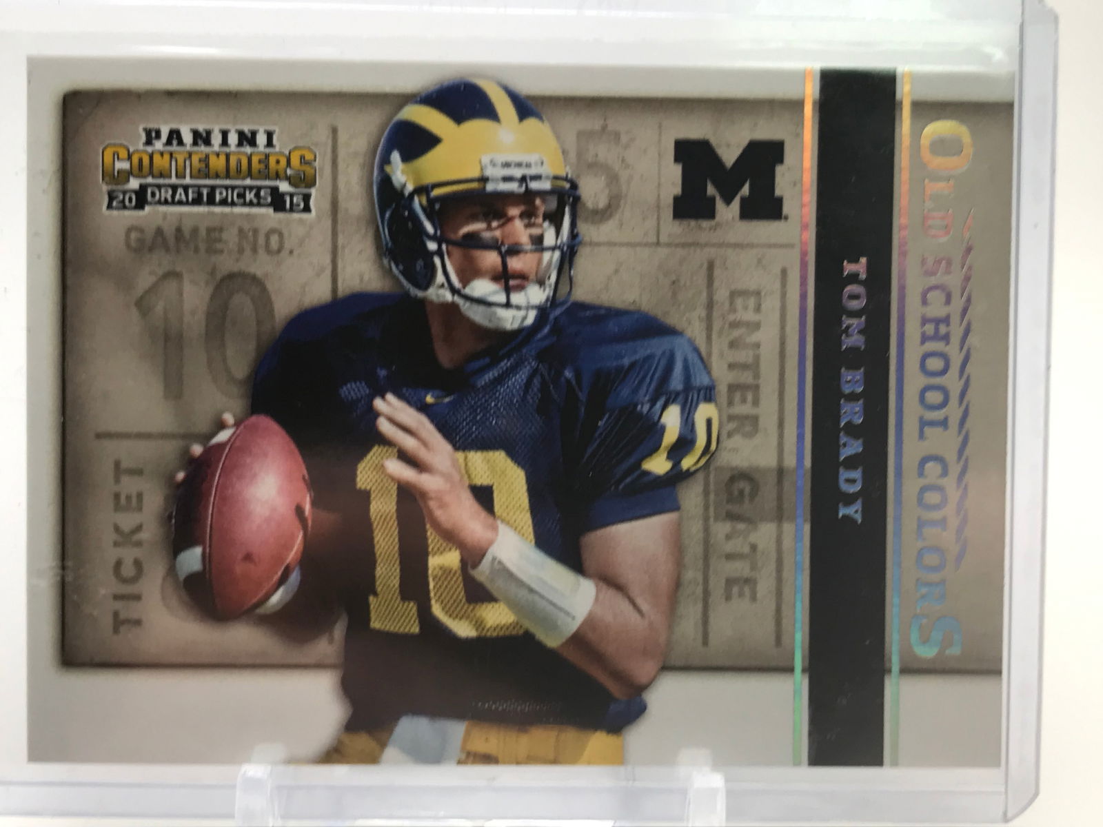 2015 PANINI CONTENDERS TOM BRADY INSERT CARD (1 of 2)