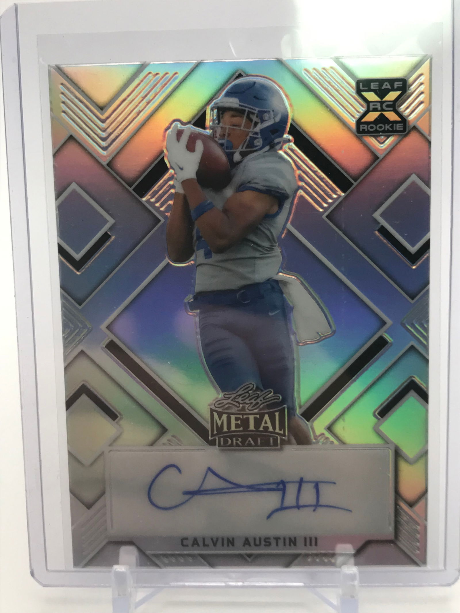 2022 LEAF METAL DRAFT CALVIN AUSTIN IIII ROOKIE AUTO 14/40 (1 of 2)