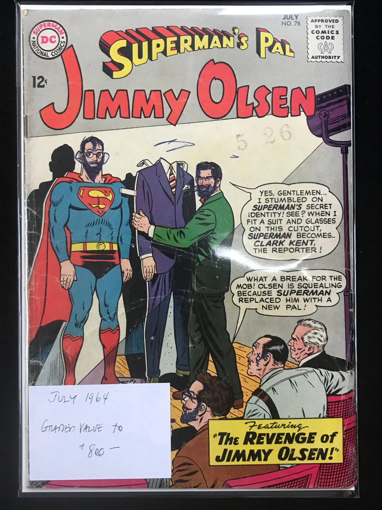 DC COMICS NO.78 SUPERMAN'S PAL JIMMY OLSEN: Prices are in Canadian dollars