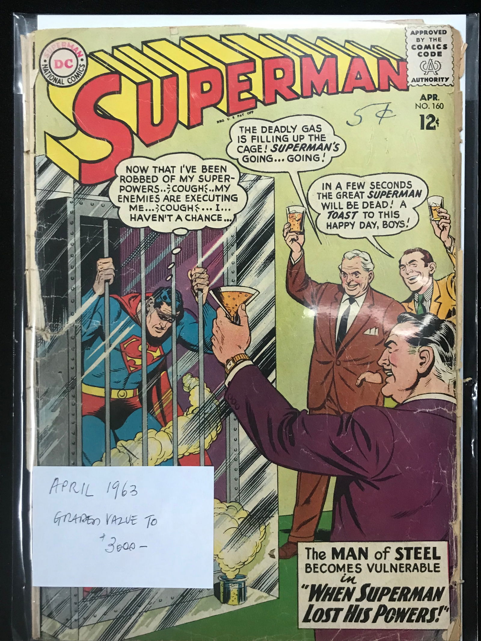 DC COMICS NO.160 SUPERMAN: Prices are in Canadian dollars