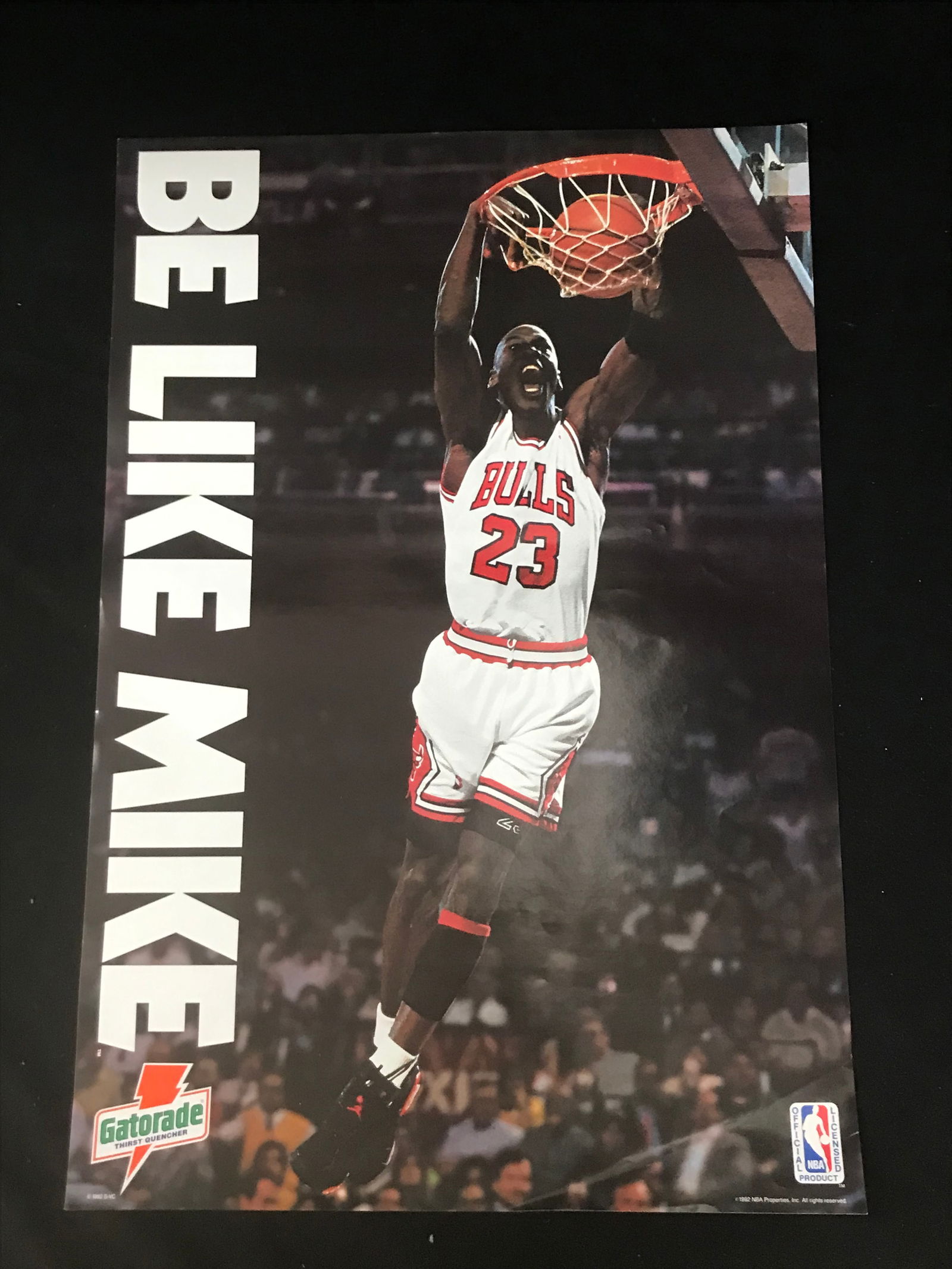 1992 GATORADE BE LIKE MIKE MICHAEL JORDAN POSTER (1 of 1)