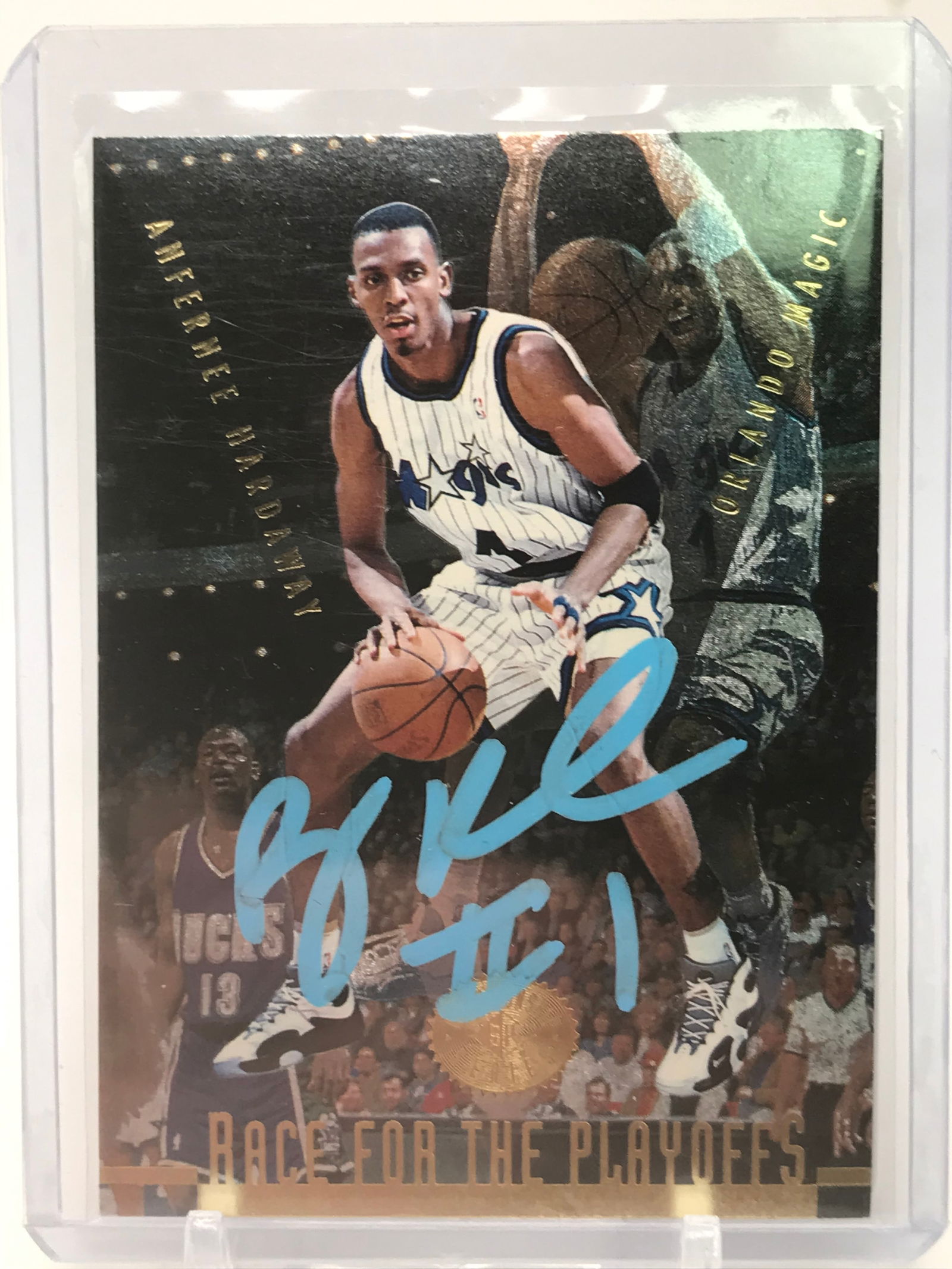 ANFERNEE HARDAWAY SIGNED PANINI CONTENDERS TRADING CARD (PRO CERT COA) (1 of 2)