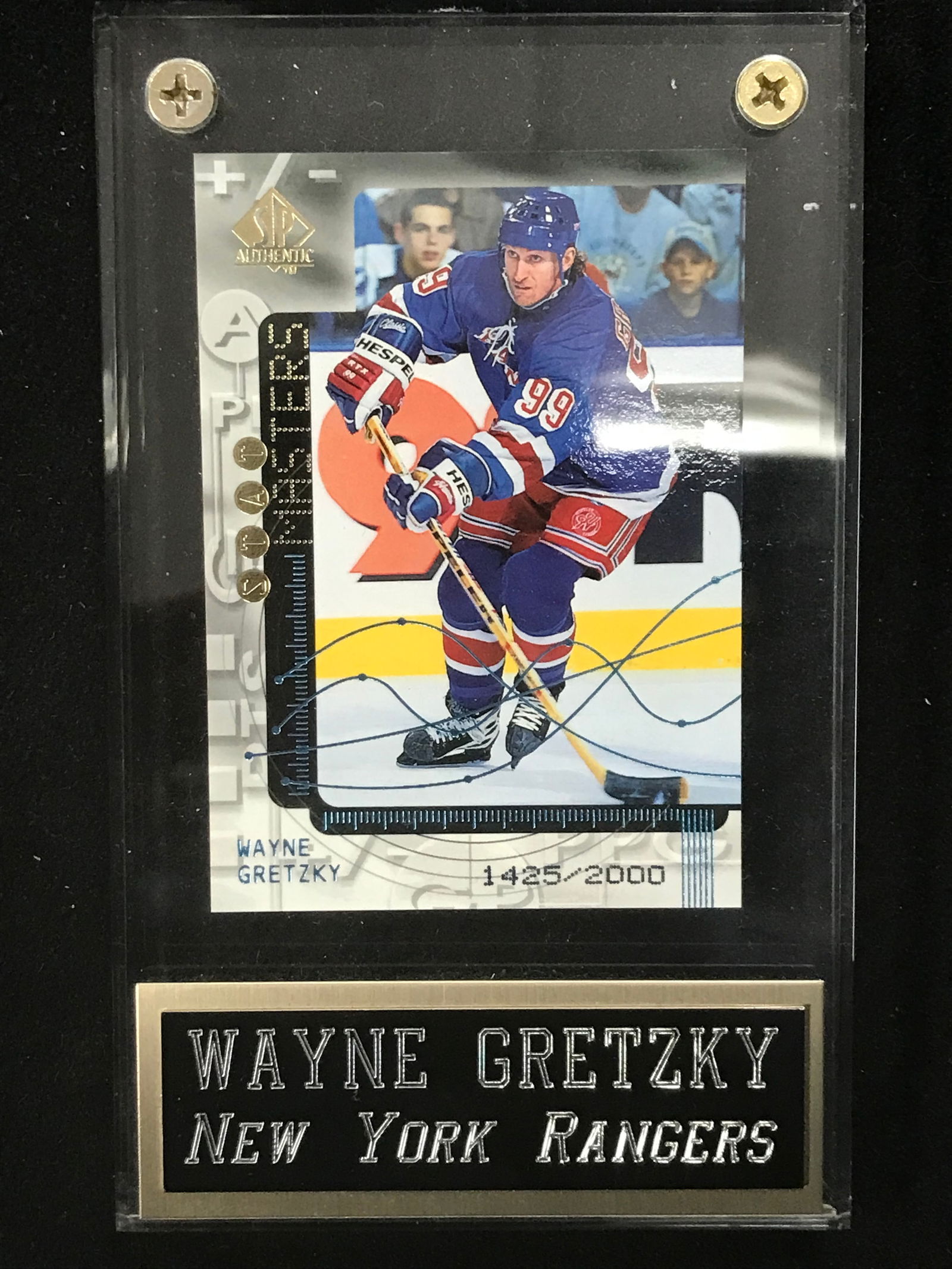 1999 UPPER DECK WAYNE GRETZKY (FINAL YEAR) STAT MASTERS 1425/2000 (1 of 3)