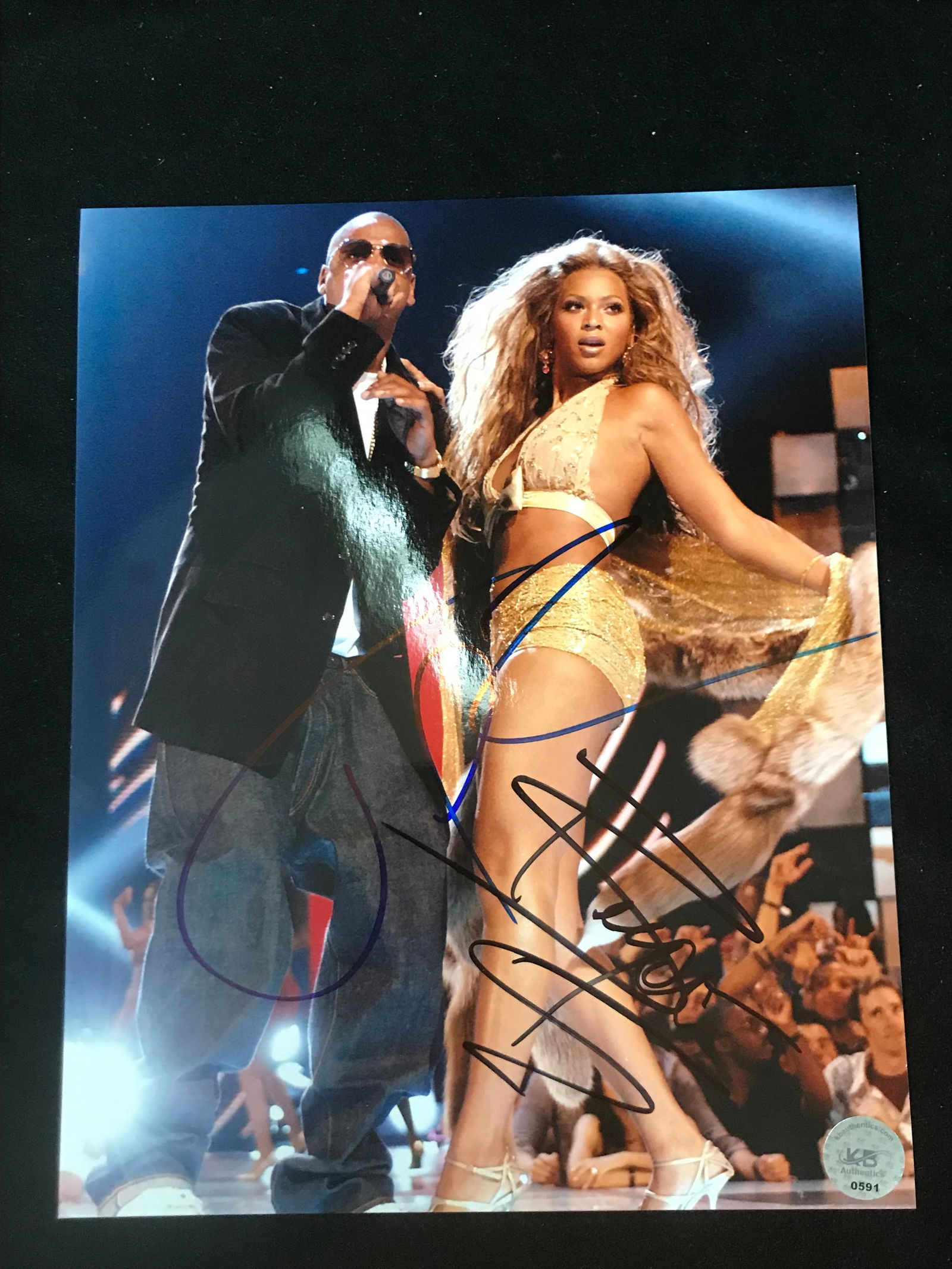 JAY Z AND BEYONCE SIGNED 8X10 PHTO KB COA (1 of 1)