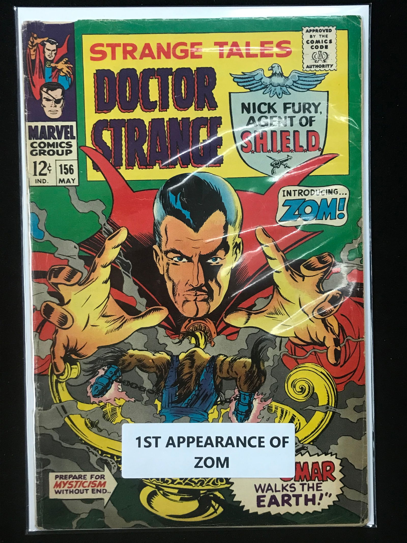 1MARVEL COMICS NO.156 STRANGE TALES NICK FURY AND DOCTOR STRANGE (1ST APP ZOOM) (1 of 1)