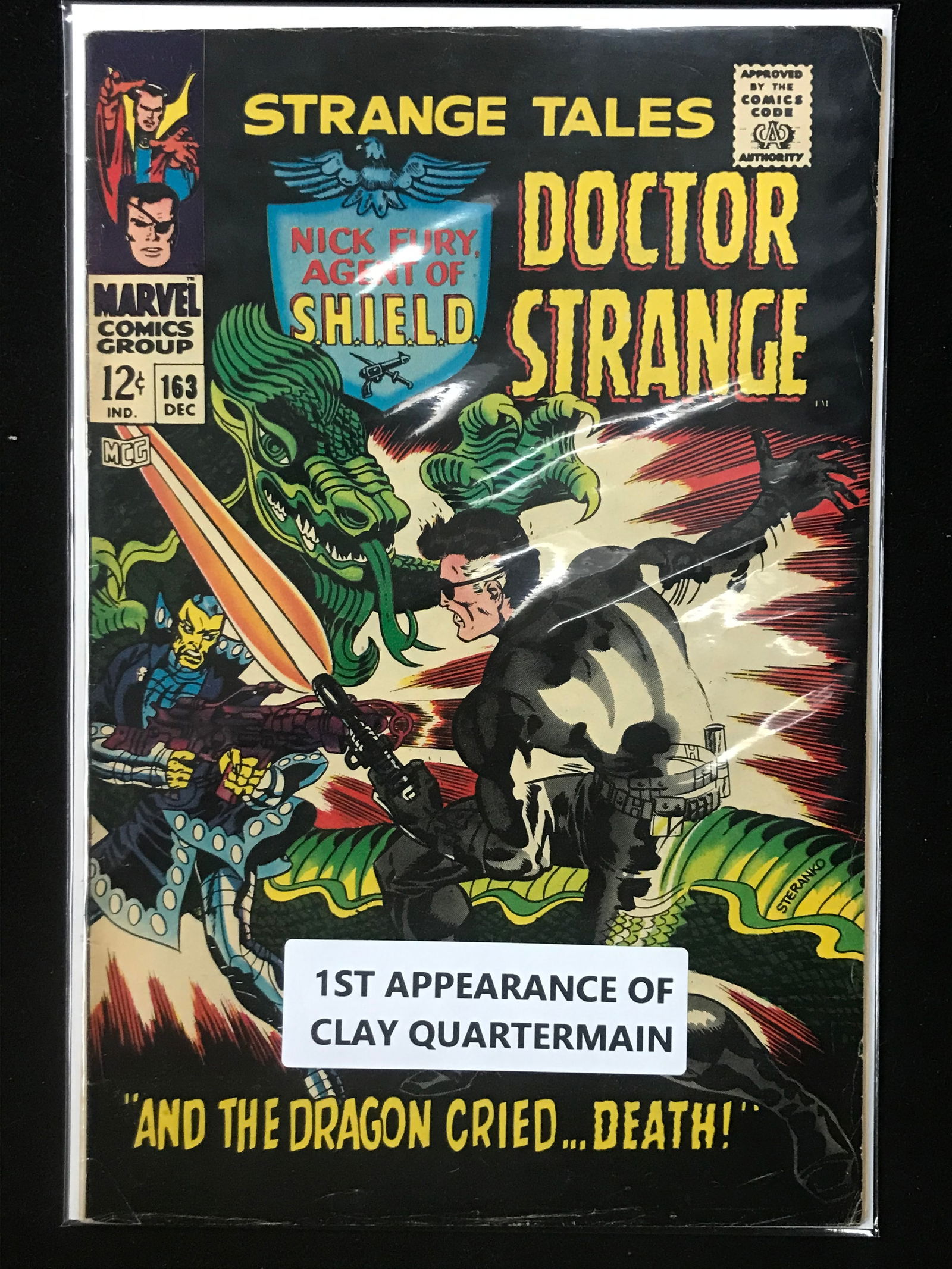 MARVEL COMICS NO.163 STRANGE TALES NICK FURY AND DOCTOR STRANGE (1ST APP CLAY QUARTERMAIN) (1 of 1)