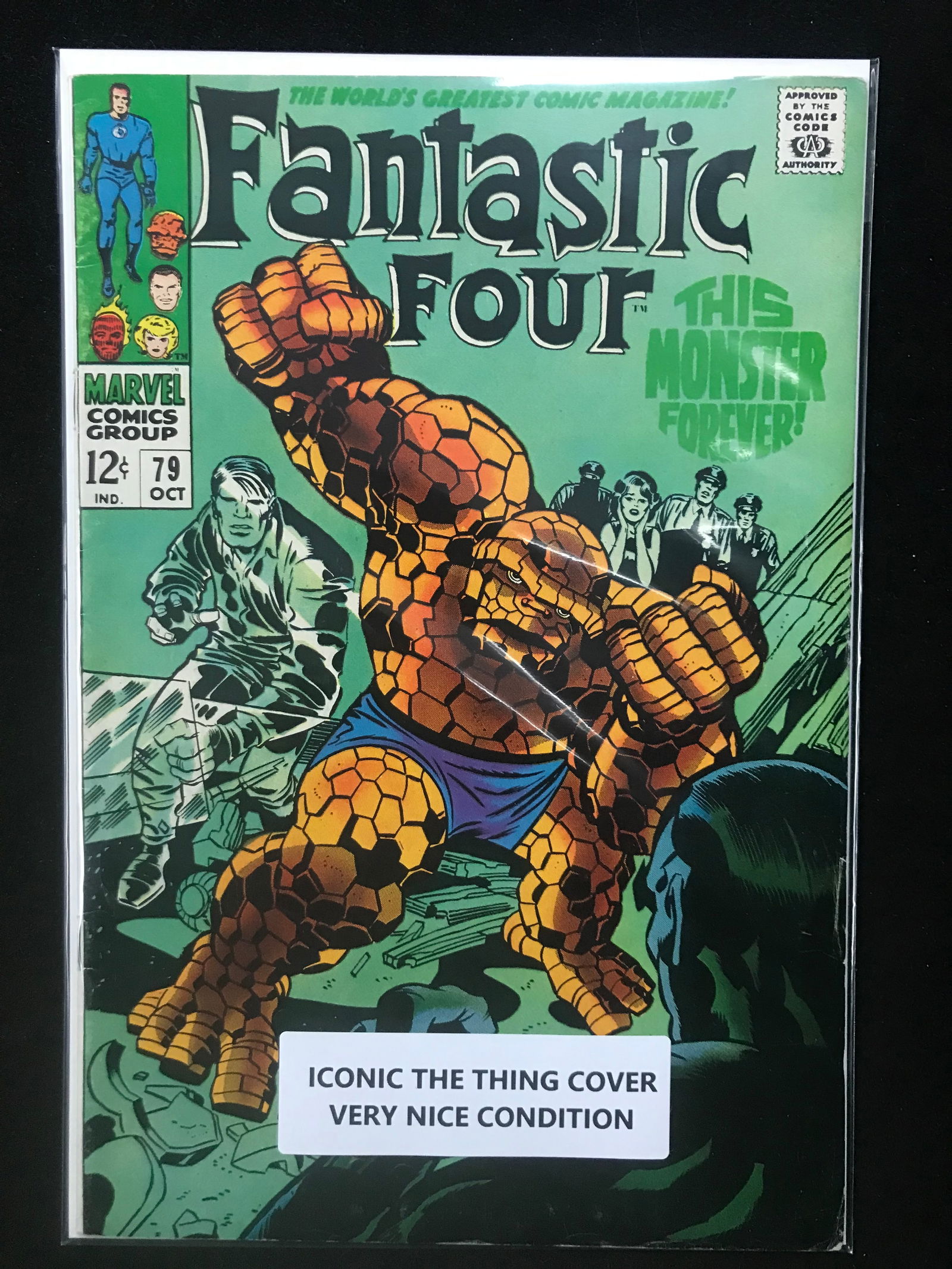 MARVEL COMICS NO.79 FANTASTIC FOUR (FANTASTIC THE THING COVER) (1 of 1)