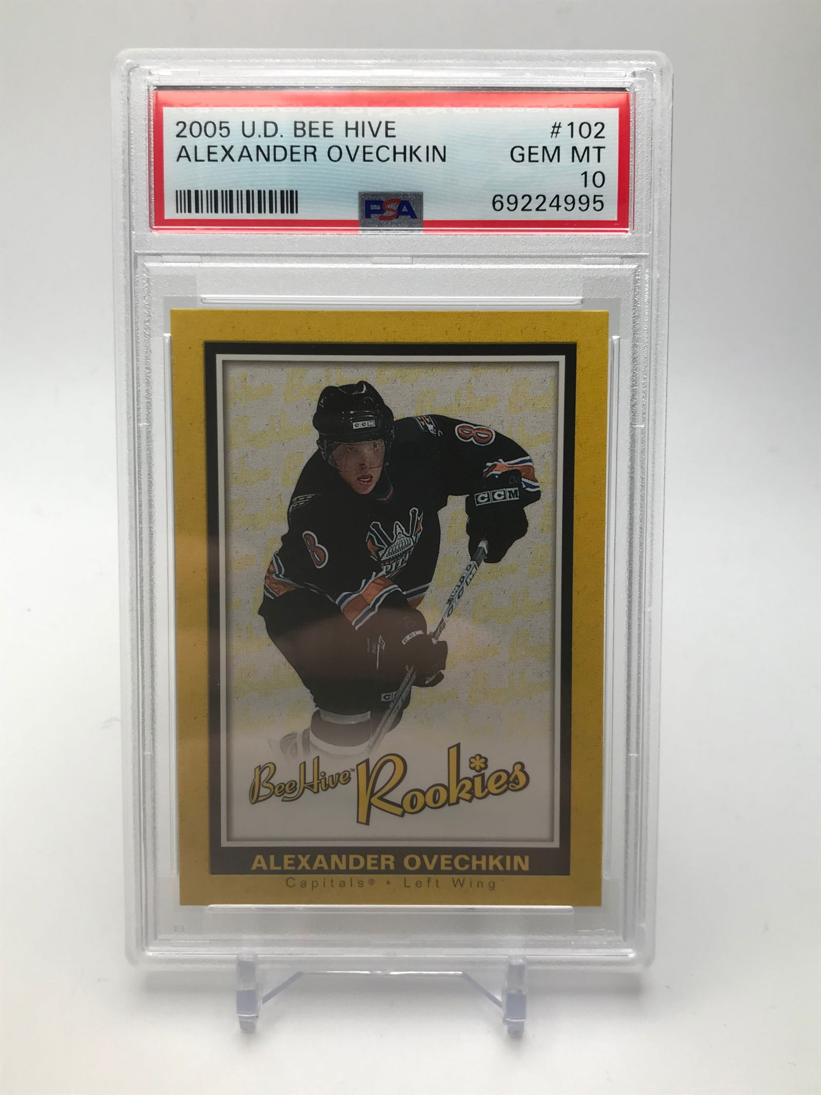 2005-06 UPPER DECK BEEHIVE ALEXANDER OVECHKIN ROOKIE CARD (PSA 10) (1 of 2)