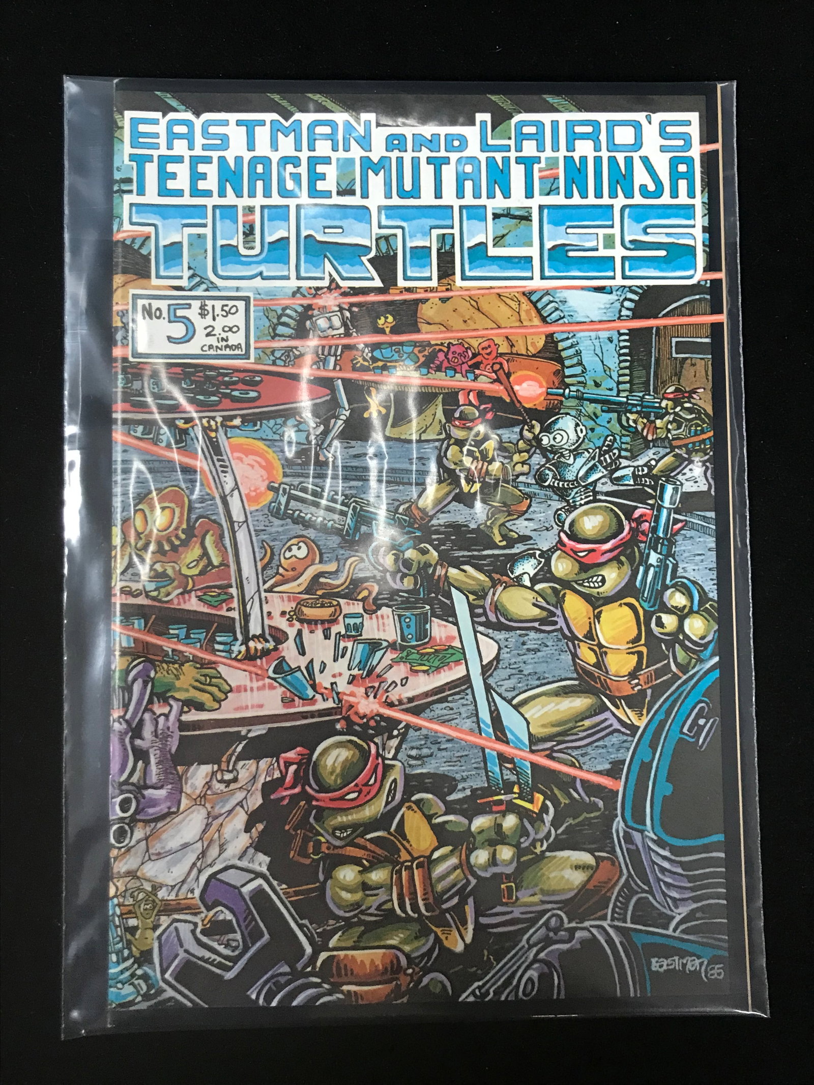 EASTMAN AND LAIRDS TEENAGE MUTANT NINJA TURTLES NO.5 (1ST PRINTING): Prices are in Canadian dollars