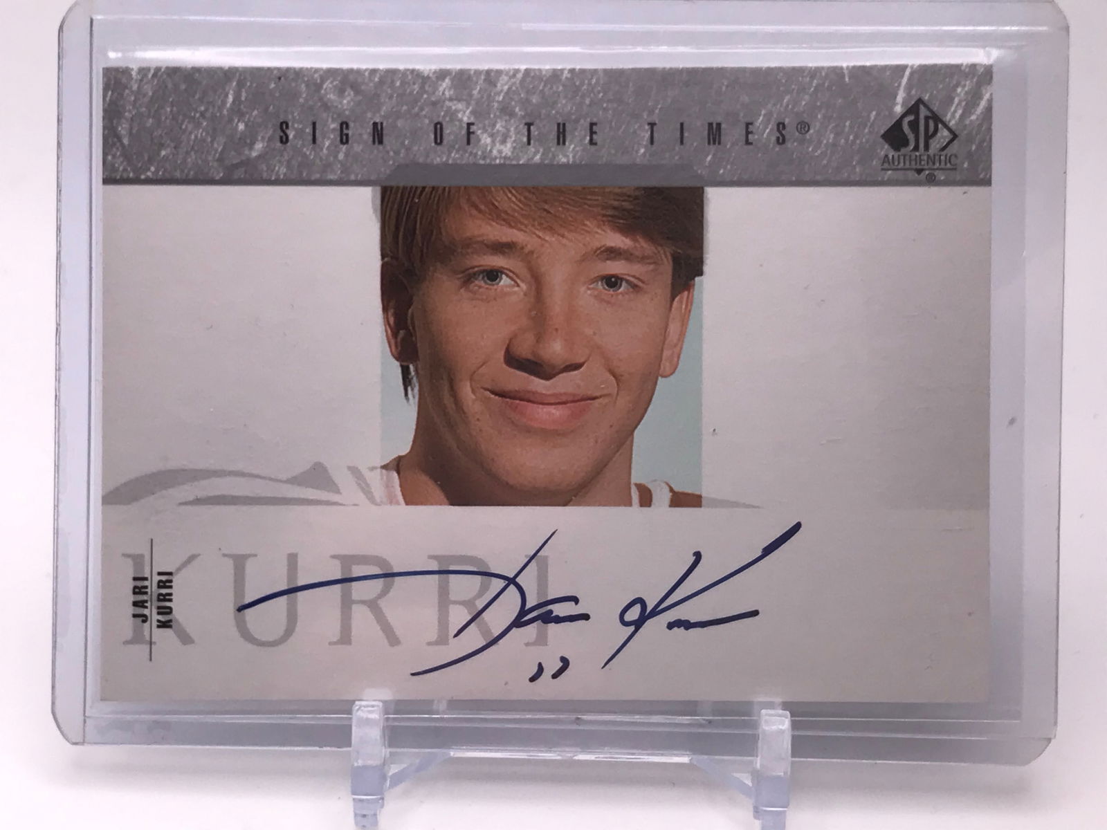 2004 UPPER DECK SPX SIGN OF THE TIMES JARI KURRI AUTO (1 of 2)