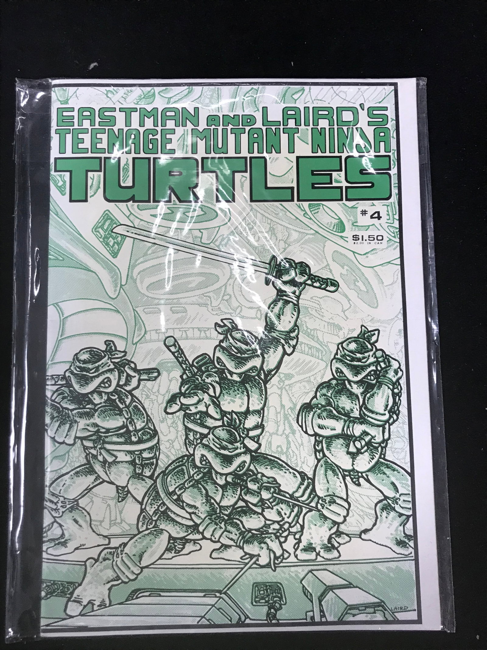 EASTMAN AND LAIRDS TEENAGE MUTANT NINJA TURTLES NO.4 (FIRST PRINTING): Prices are in Canadian dollars