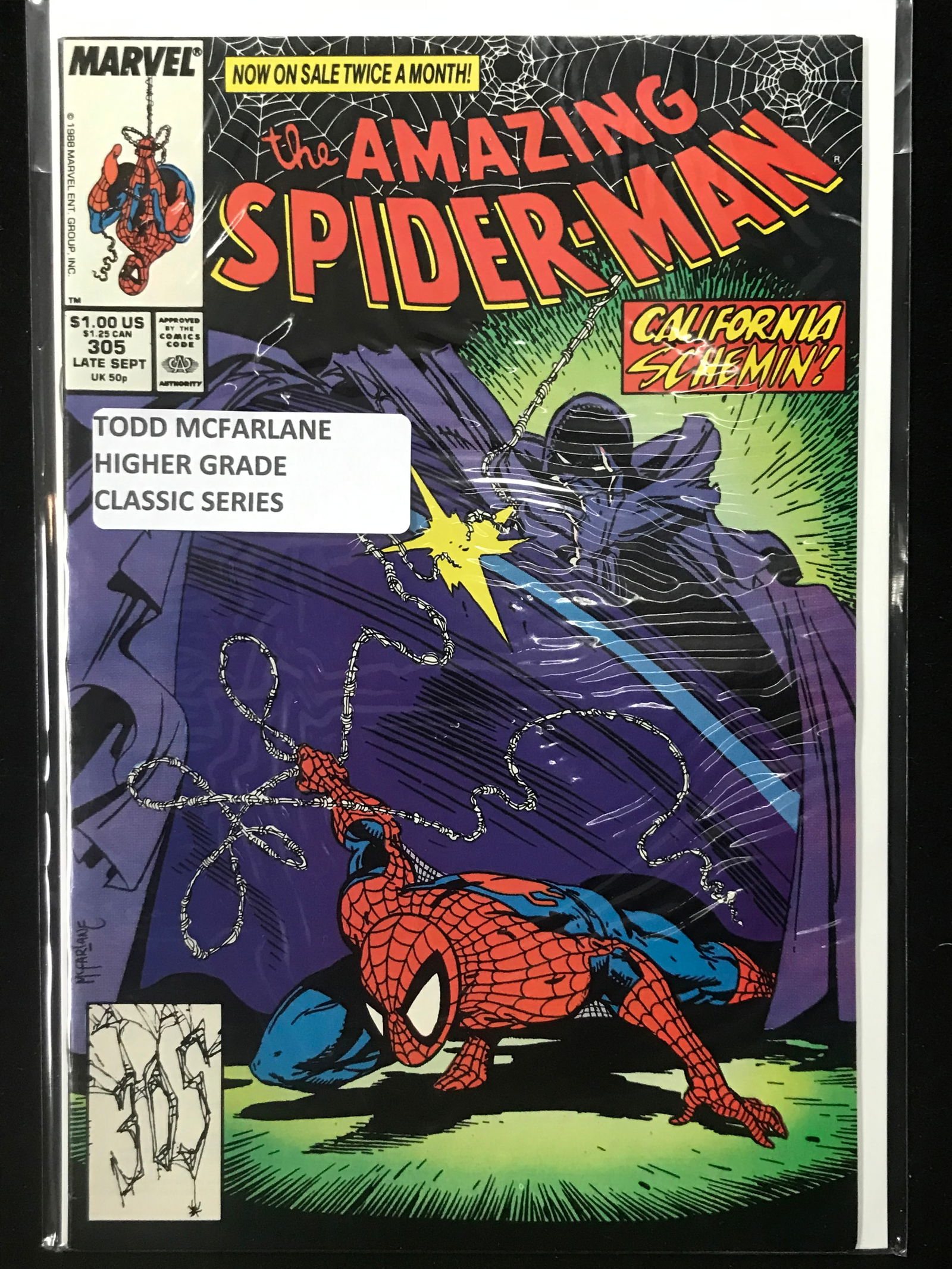 MARVEL COMICS NO.305 THE AMAZING SPIDERMAN (TODD MCFARLANE) (1 of 1)