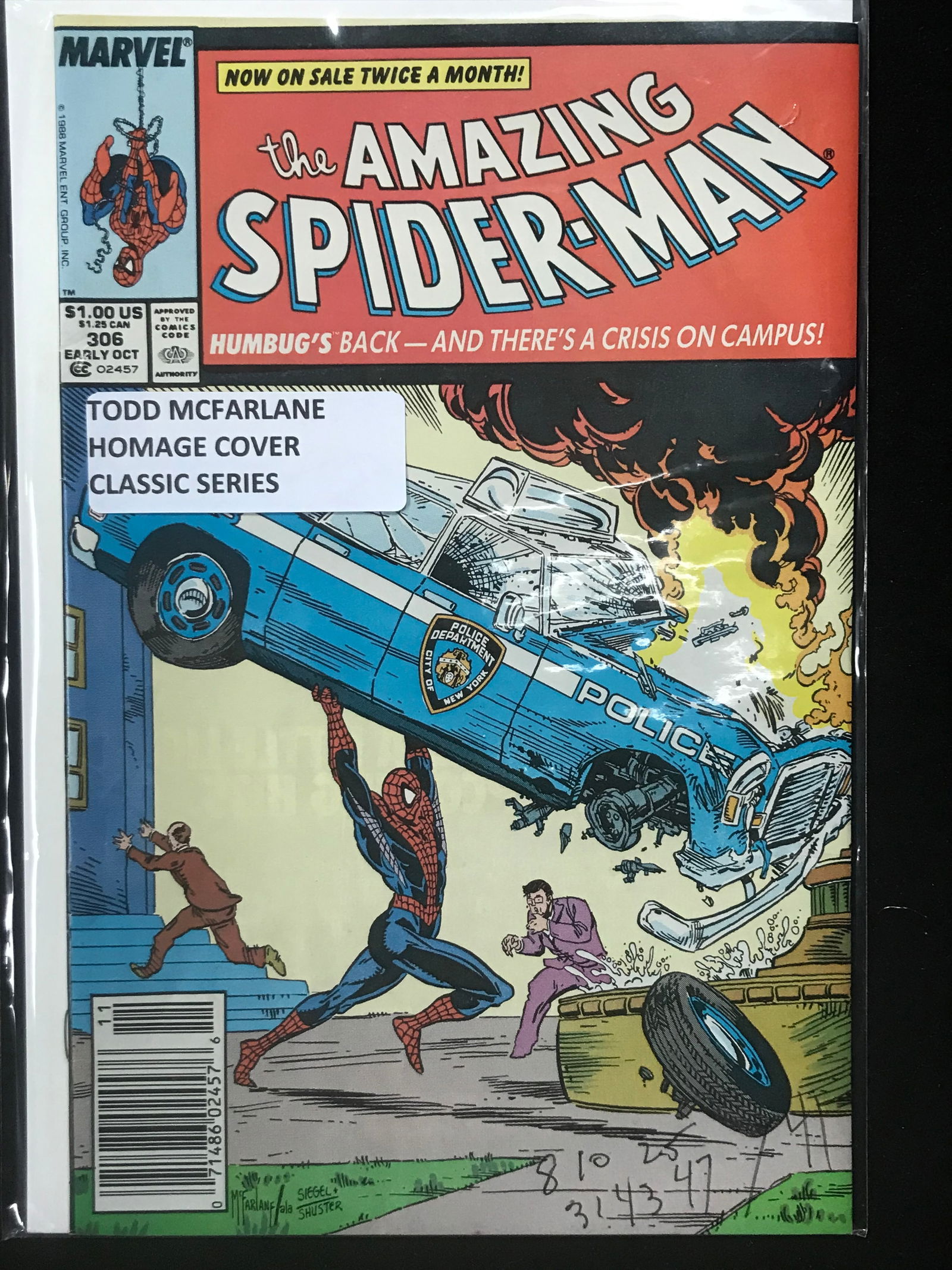 MARVEL COMICS NO.306 THE AMAZING SPIDERMAN (HOMAGE COVER) (1 of 1)