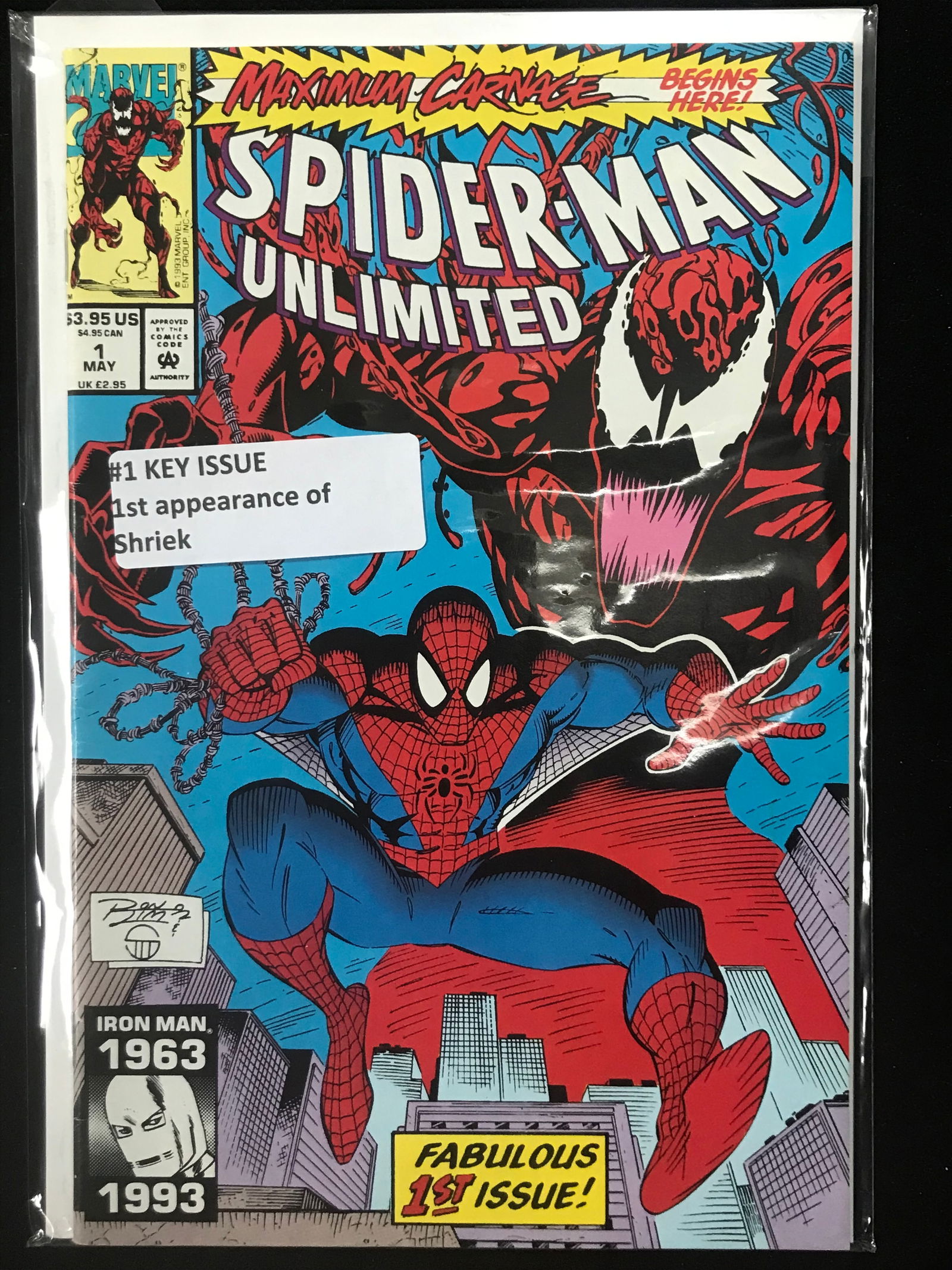 MARVEL COMICS NO.1 SPIDERMAN UNLIMITED (1ST APP OF SHRIEK) (1 of 1)