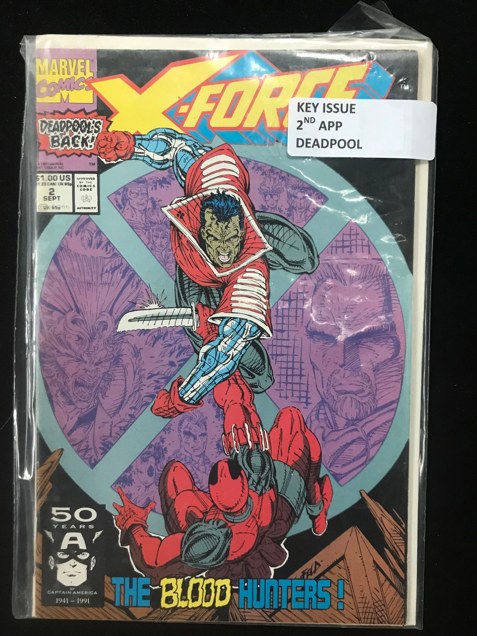 MARVEL COMICS NO.2 X-FORCE (2ND APP DEAPOOL) (1 of 1)