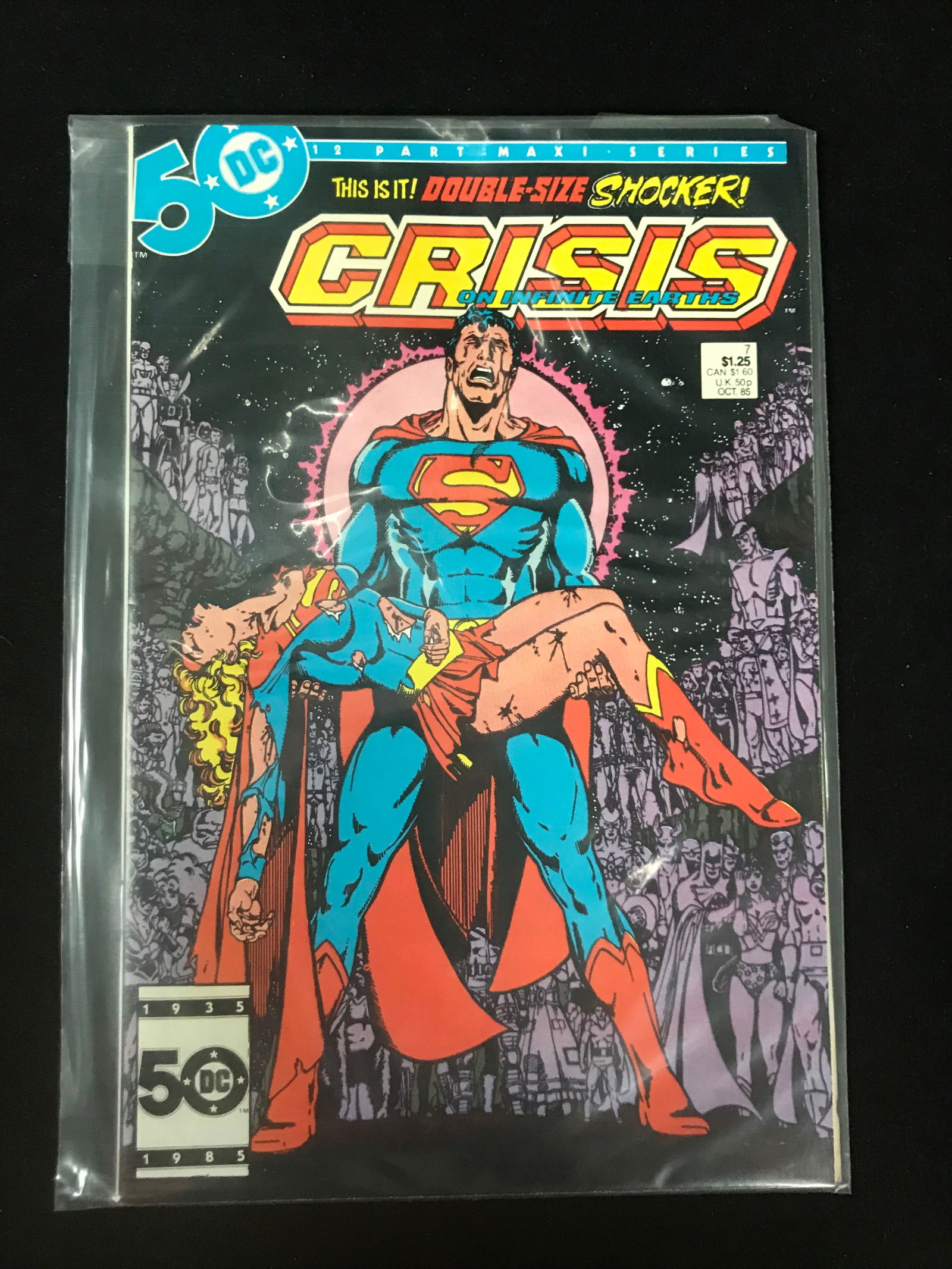 DC COMICS NO.7 CRISIS ON INFINITE EARTHS (DOUBLE SIZE) (1 of 1)