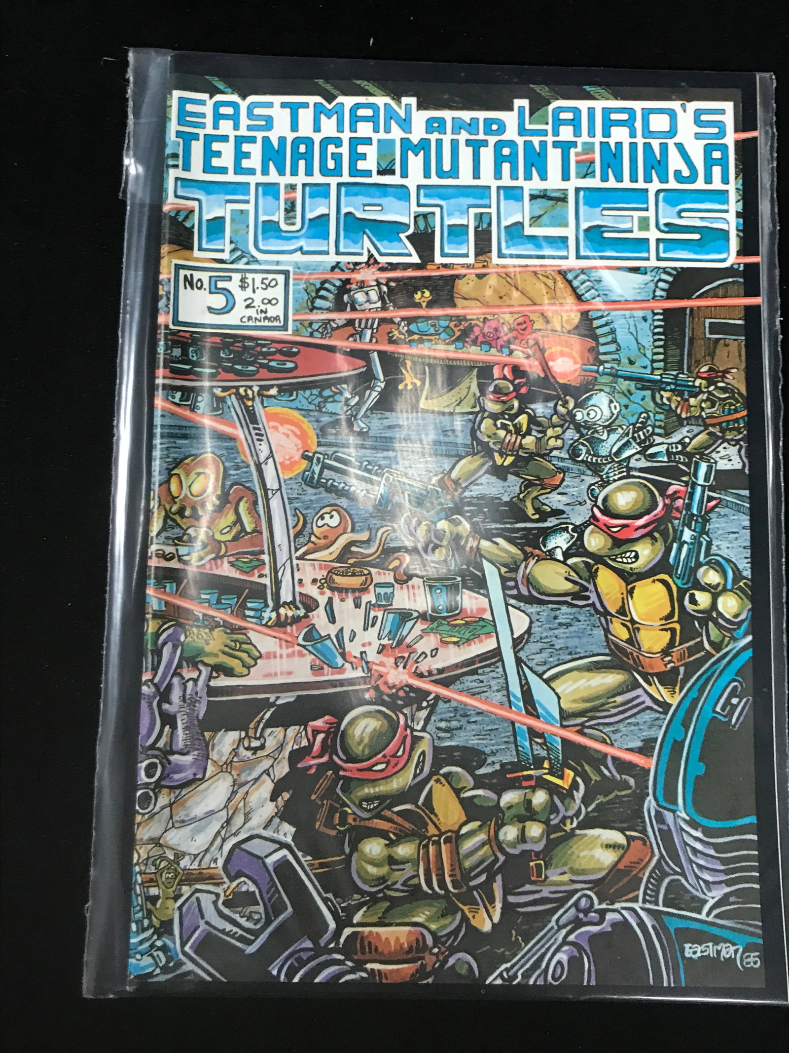 EASTMAN AND LAIRD'S NO.5 TEENAGE MUTANT NINJA TURTLES: Prices are in Canadian dollars